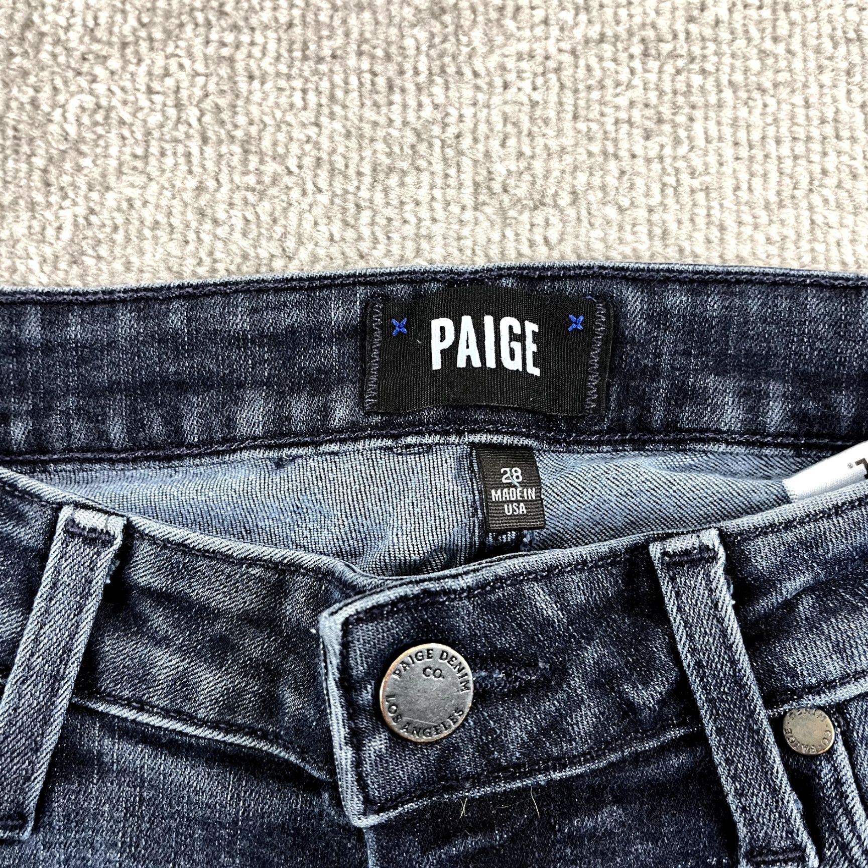 Paige PAIGE Jeans Womens 28 Blue Verdugo Crop 26" Tapered Denim Stretch USA Jeans Verdugo Size 28" / US 6 / IT 42 - 2 Thumbnail