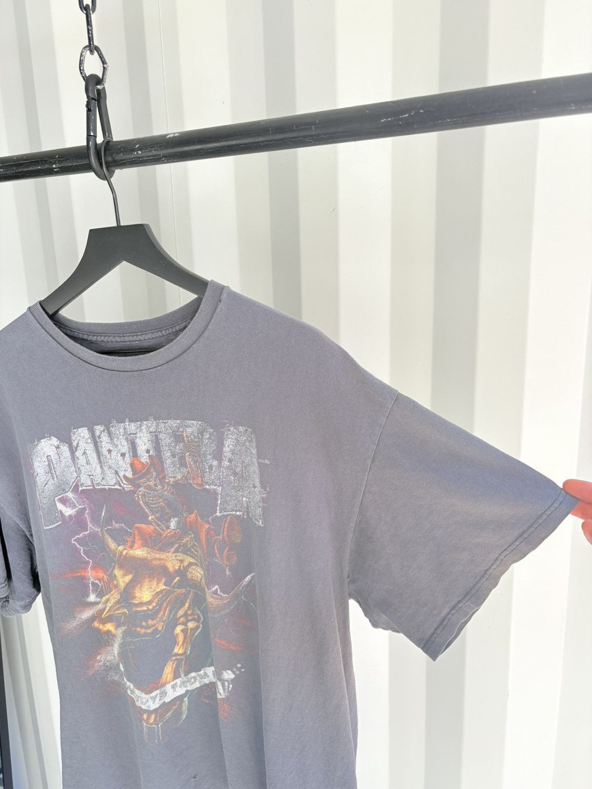 Band Tees Pantera Cowboys From Hell Sun Faded Distressed ERD GRUNGE Size US XL / EU 56 / 4 - 2 Thumbnail