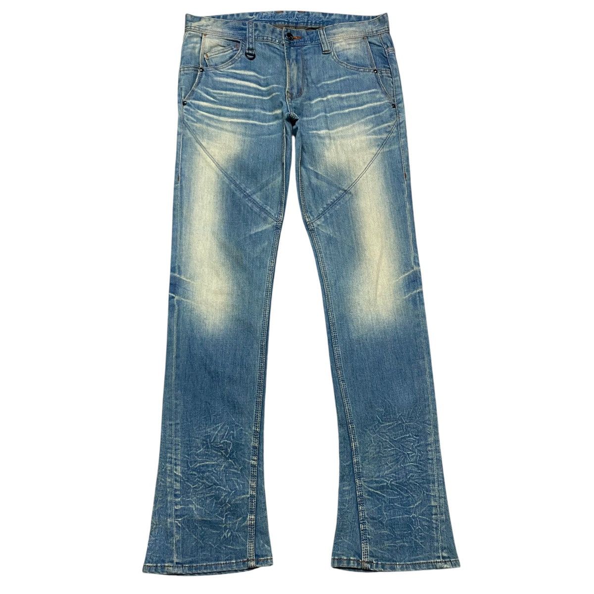 Nicole Club NCFM Denim Low Flare Jeans Size US 32 / EU 48 - 1 Thumbnail