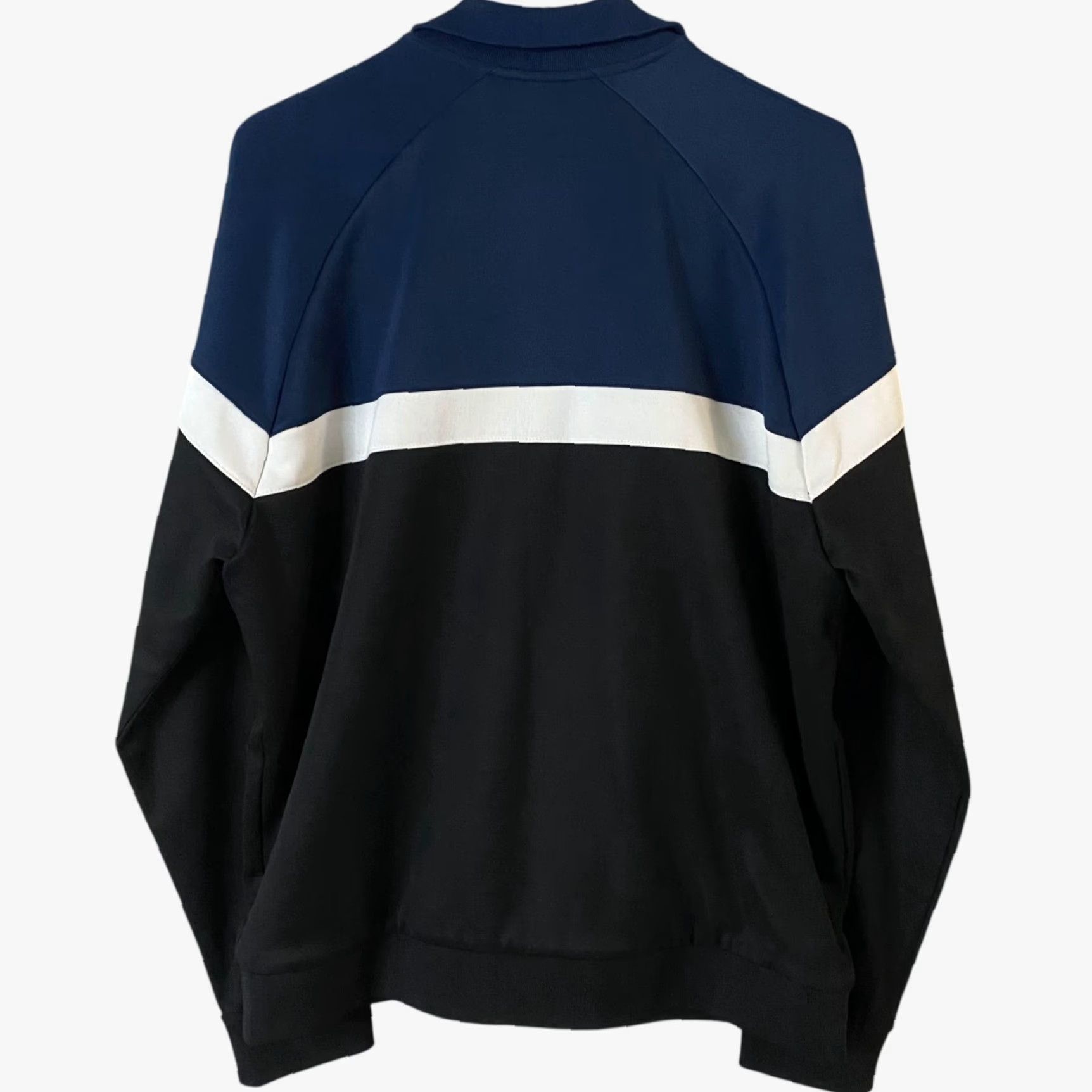 Vince Vince Full-Zip Colorblock Track Jacket Mens Large Black Blue Full Zip Activewear Size US L / EU 52-54 / 3 - 4 Thumbnail