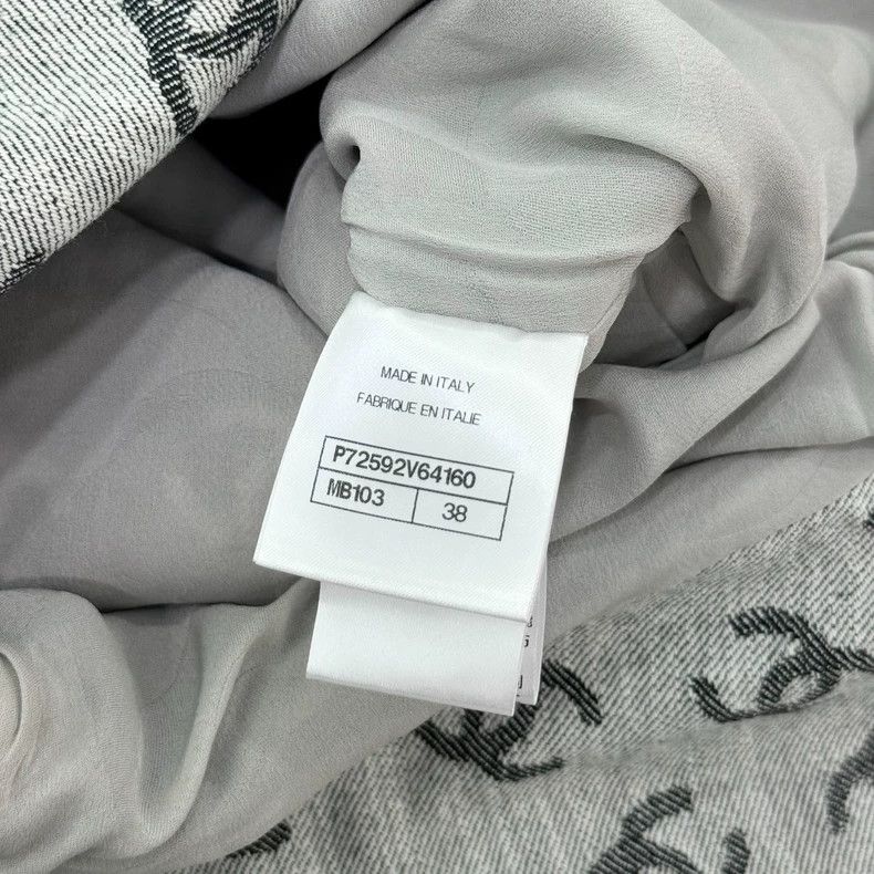 Chanel Chanel 22S double C full LOGO denim dress Size XS / US 0-2 / IT 36-38 - 8 Thumbnail