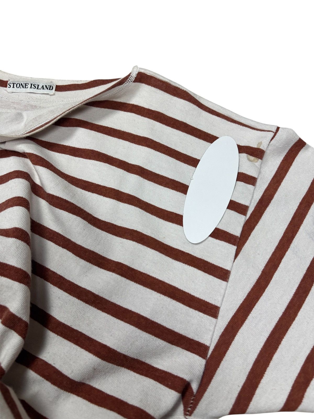 Stone Island VINTAGE STONE ISLAND SPELL OUT STRIPED LONGSHIRT 1989 Size US M / EU 48-50 / 2 - 8 Thumbnail