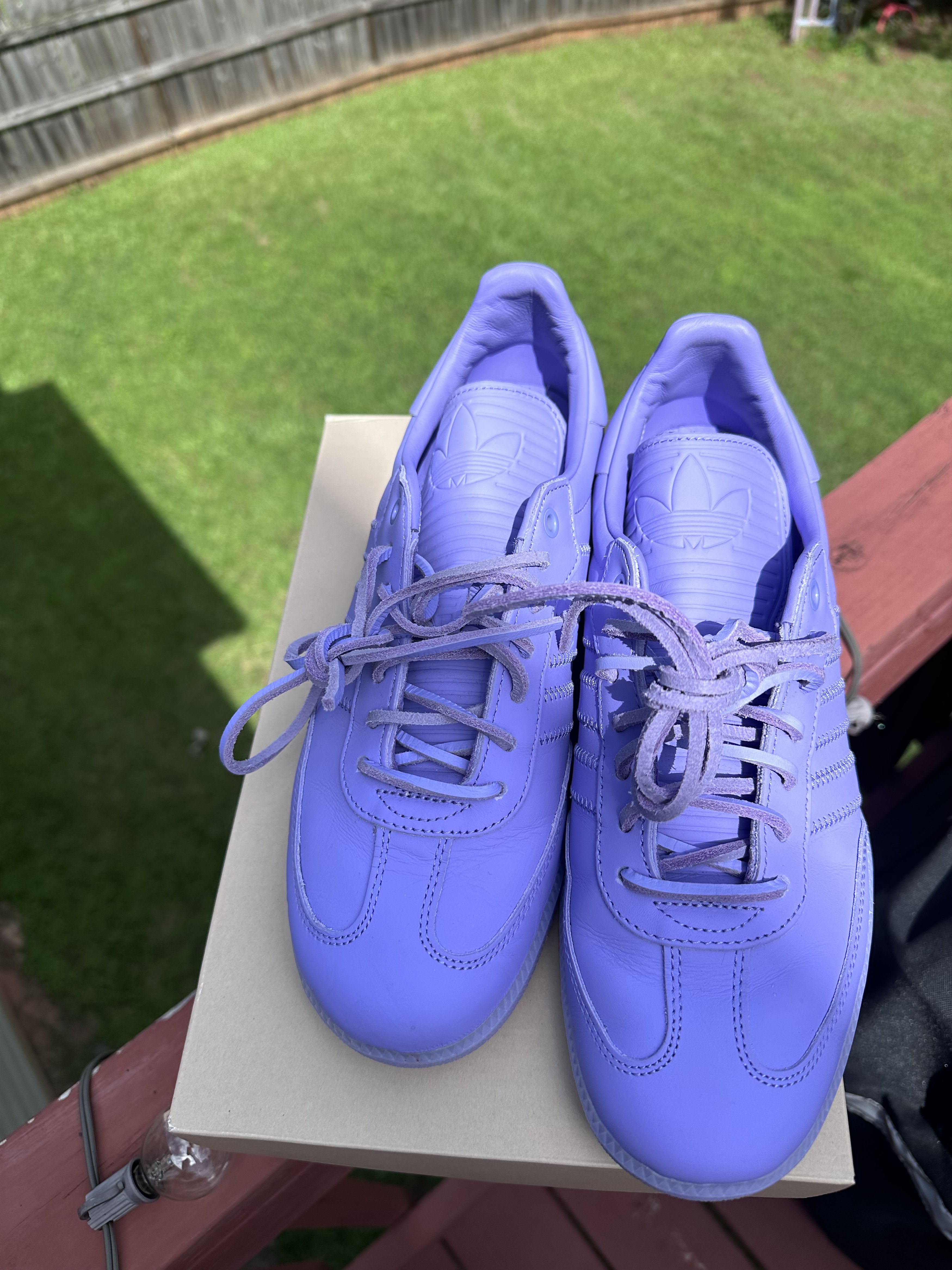 Adidas × Pharrell Adidas Humanrace Samba Purple 9.5 Size US 9.5 / EU 42-43 - 2 Thumbnail