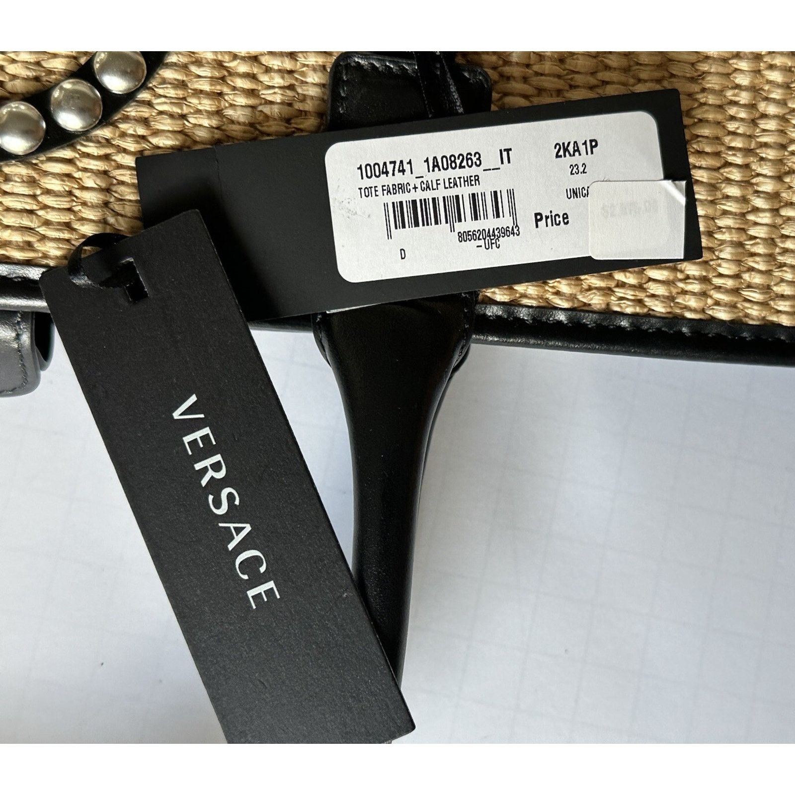 Versace Versace Medusa Large Tote Fabric/Leather Bag 1004741 Size ONE SIZE - 19 Thumbnail
