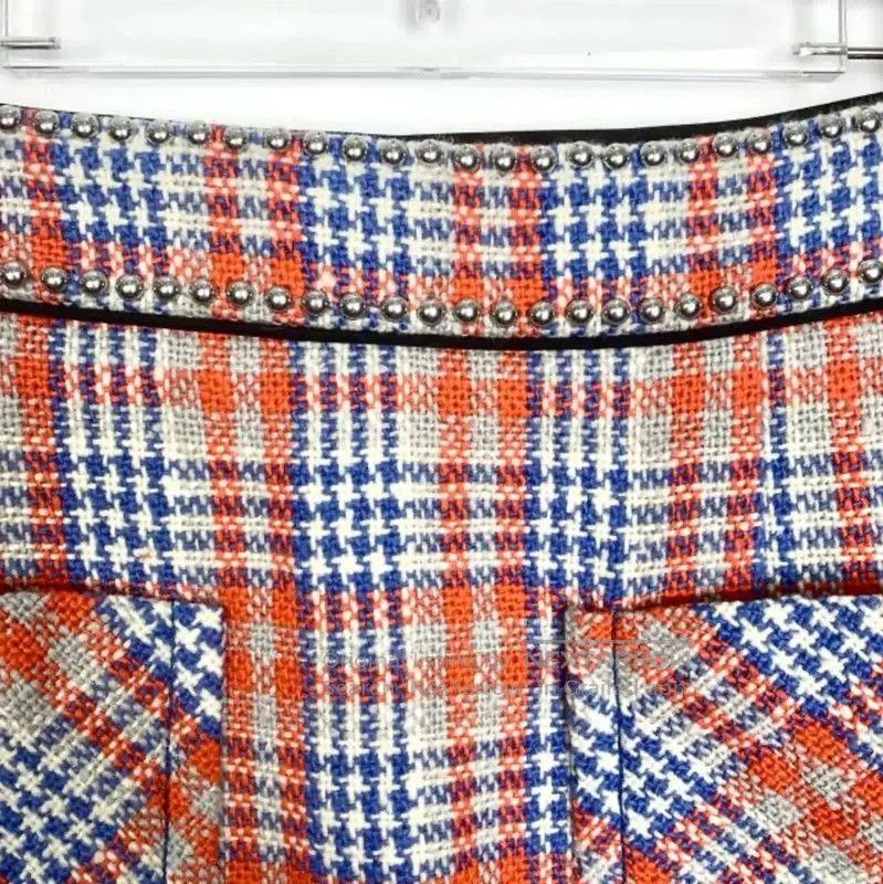 Miu Miu Miu Miu Colorblock Wool Blend Skirt . Size 23" - 3 Thumbnail