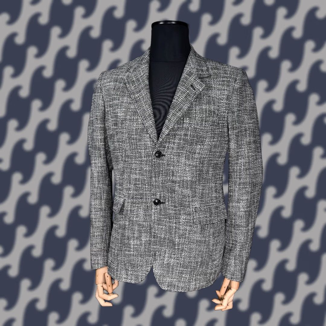 Our Legacy OUR LEGACY BASKETWEAVE FLAME SHIRT 46 GRAY, VINTAGE? Size 46R - 1 Thumbnail