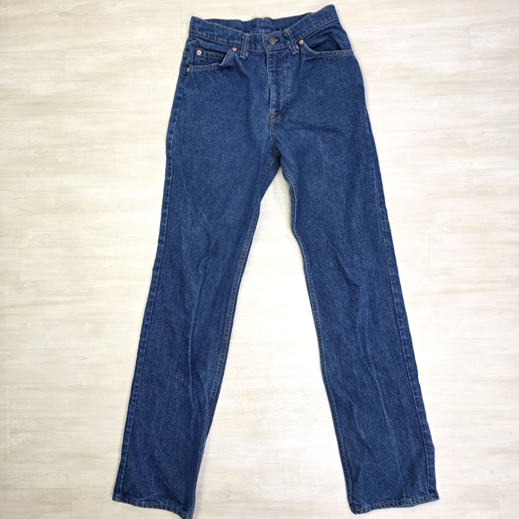 Levi's VINTAGE Levi's Orange Tab High Waist Straight Jeans Women 80s 26 x 33 Size 11 Regular Denim Dark Pockets Zip Inseam 33 Mens Womens Boys Girls Size 32" / US 10 / IT 46 - 2 Thumbnail