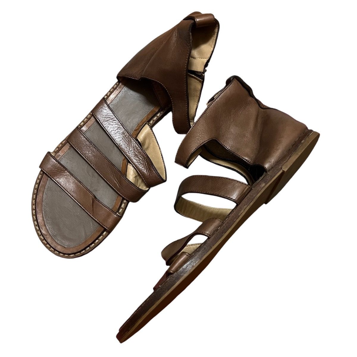Christian Dior Monsieur × Dior Authentic Christian Dior Homme Leather Flat Sandals Size US 12 / IT 42 - 1 Thumbnail