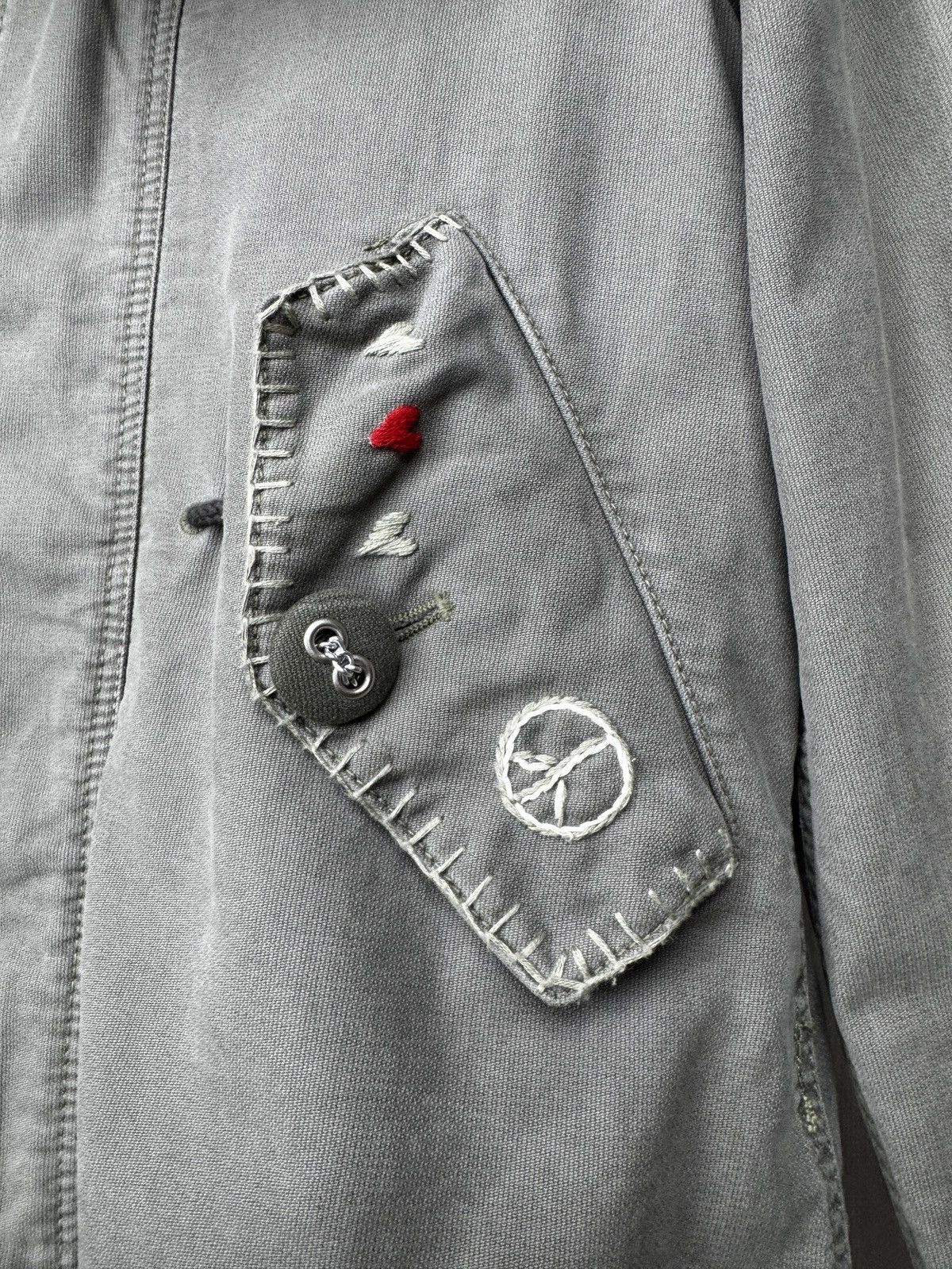 Other History Repeats by Femme Michele R. khaki lined jacket sz 42 Size M / US 6-8 / IT 42-44 - 5 Thumbnail