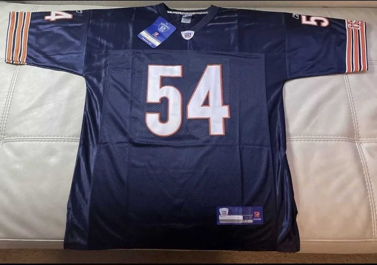 Reebok NWT Sewn Reebok Brian Urlacher Chicago Bears Jersey Size 50