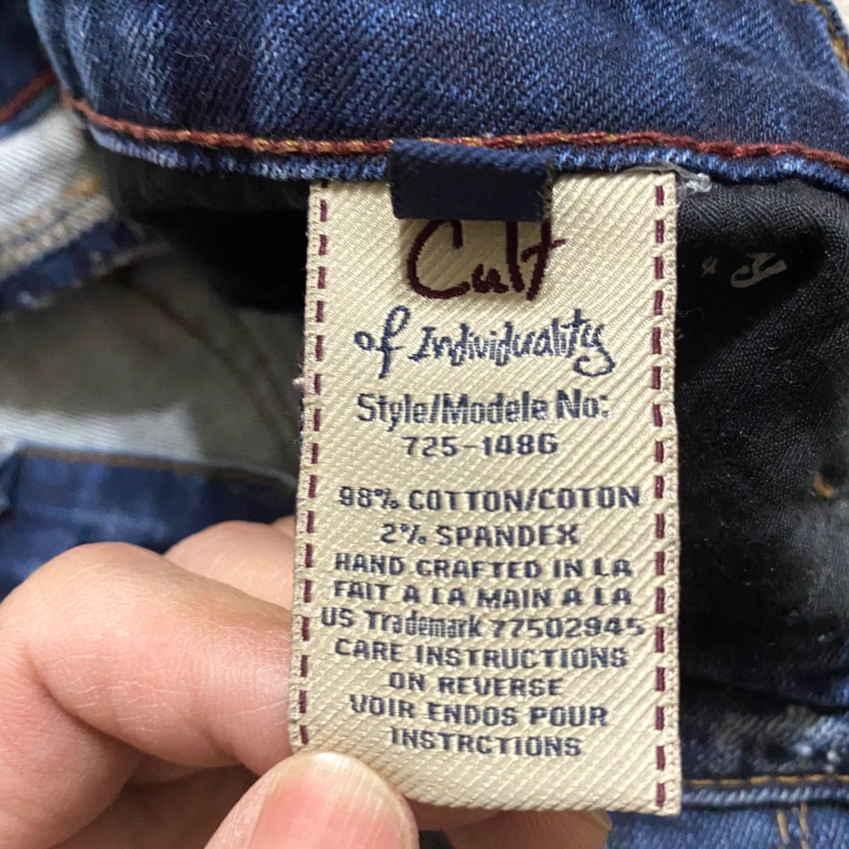 Cult Of Individuality Cult of Individuality Rogan Jeans Capri Women 28 Blue Distressed Low Rise Denim 5-Pocket Solid N/A 2859 Size 28" / US 6 / IT 42 - 5 Thumbnail