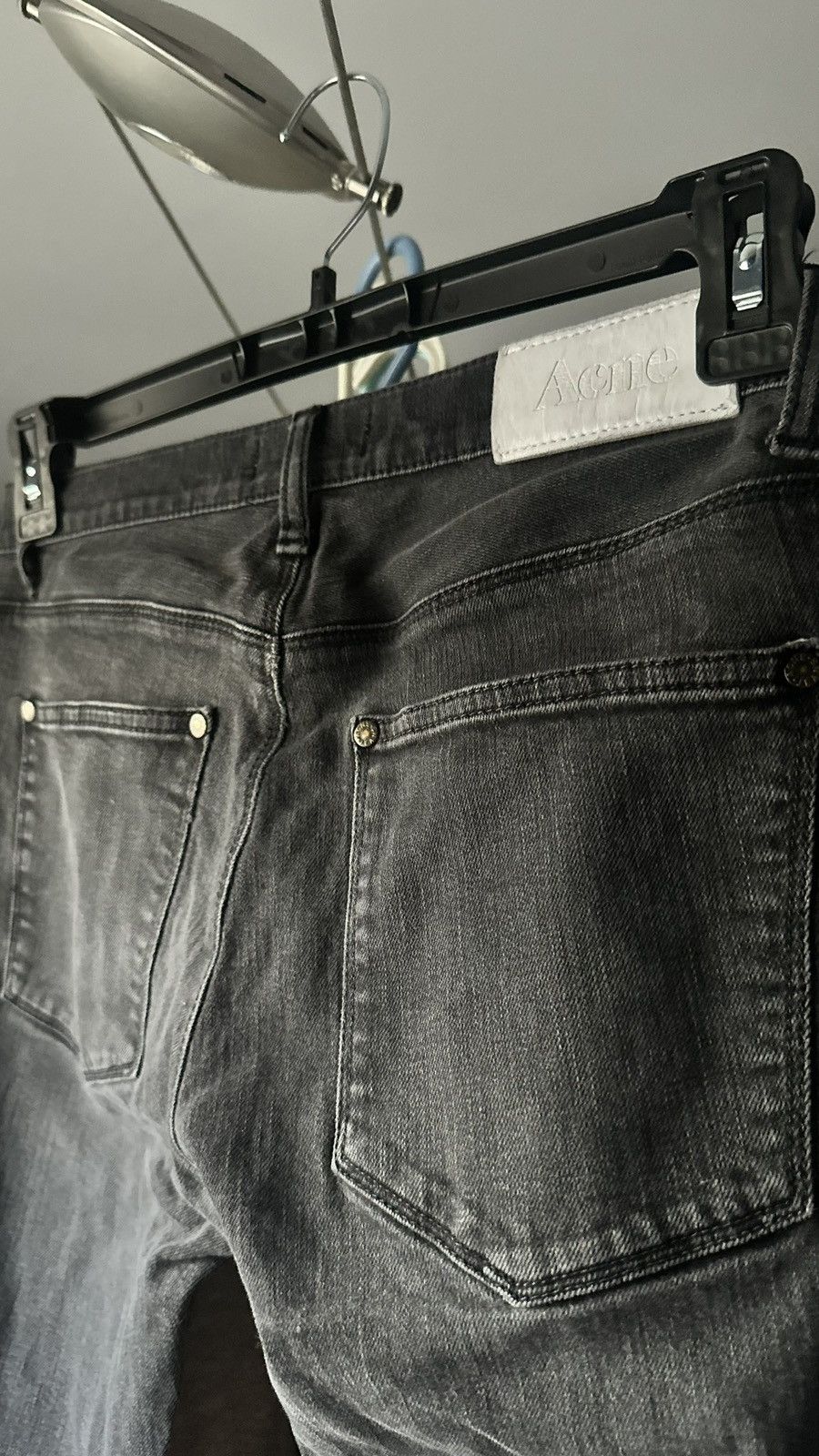 Acne Studios 32” black washed Acne denim Size US 31 - 6 Thumbnail