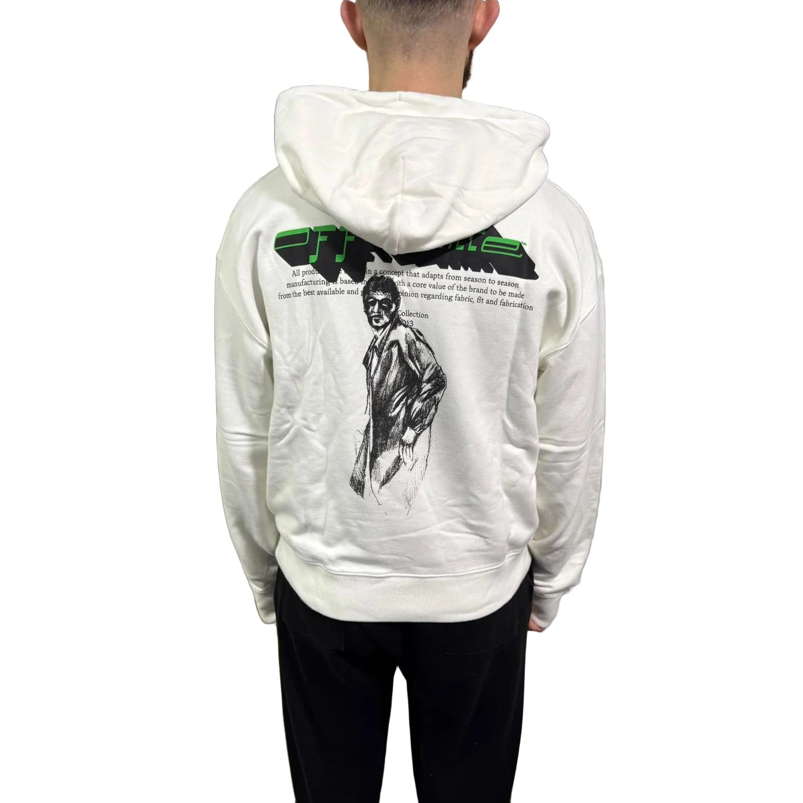 Off-White White Mirko Two Logo Oversized Hoodie Size US M / EU 48-50 / 2 - 3 Thumbnail