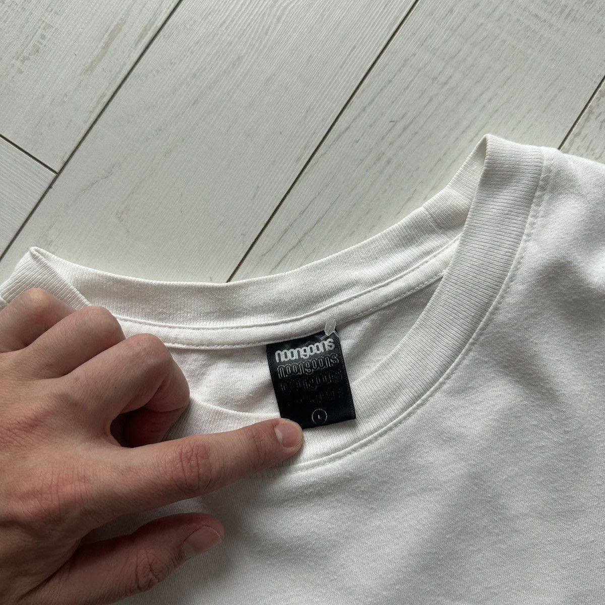 Noon Goons Vintage 00s Noon Goons Logo oversize white tee sk8 y2k skate Size US L / EU 52-54 / 3 - 8 Thumbnail