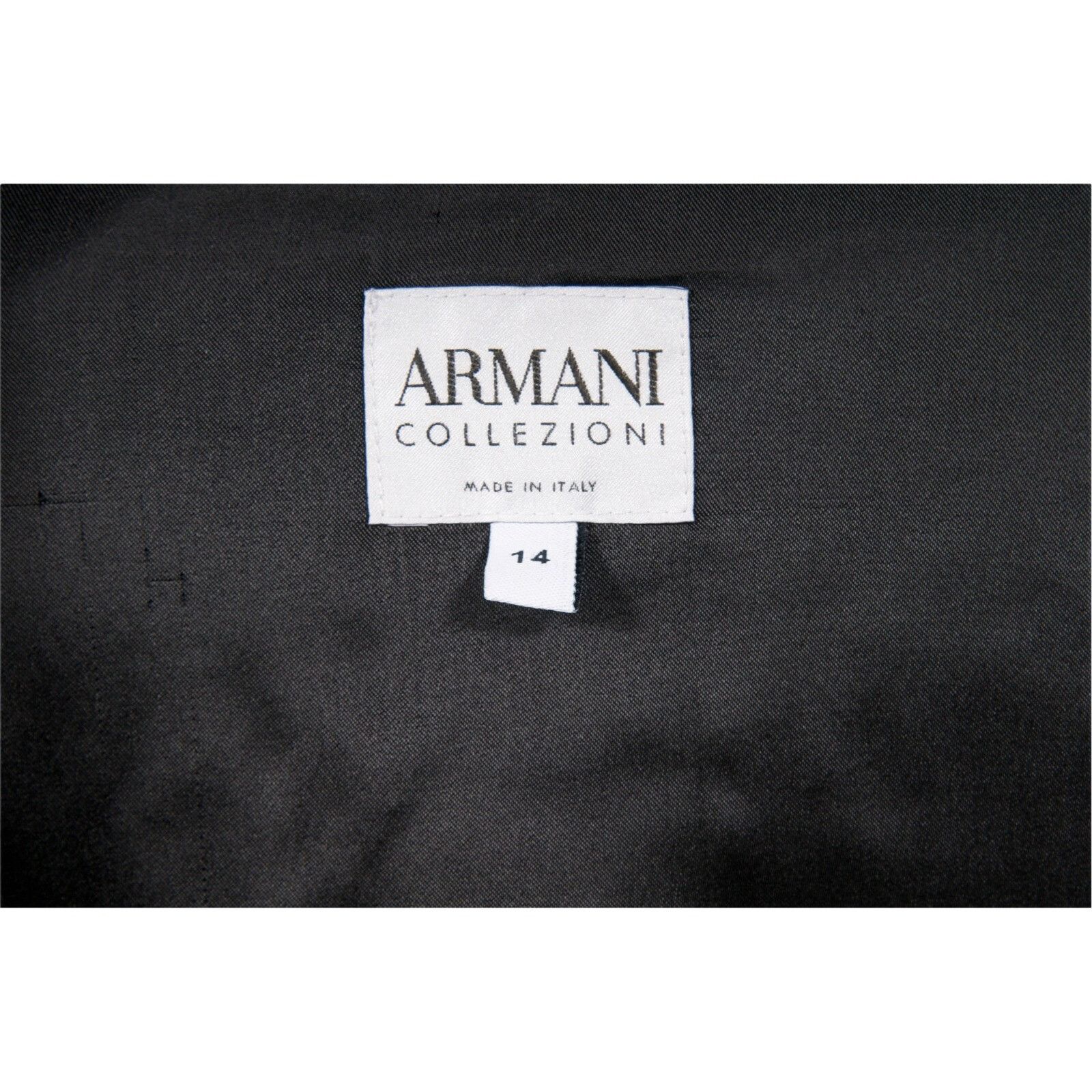 Armani Collezioni Women Jacket Black Virgin Wool Size XL / US 12-14 / IT 48-50 - 5 Thumbnail