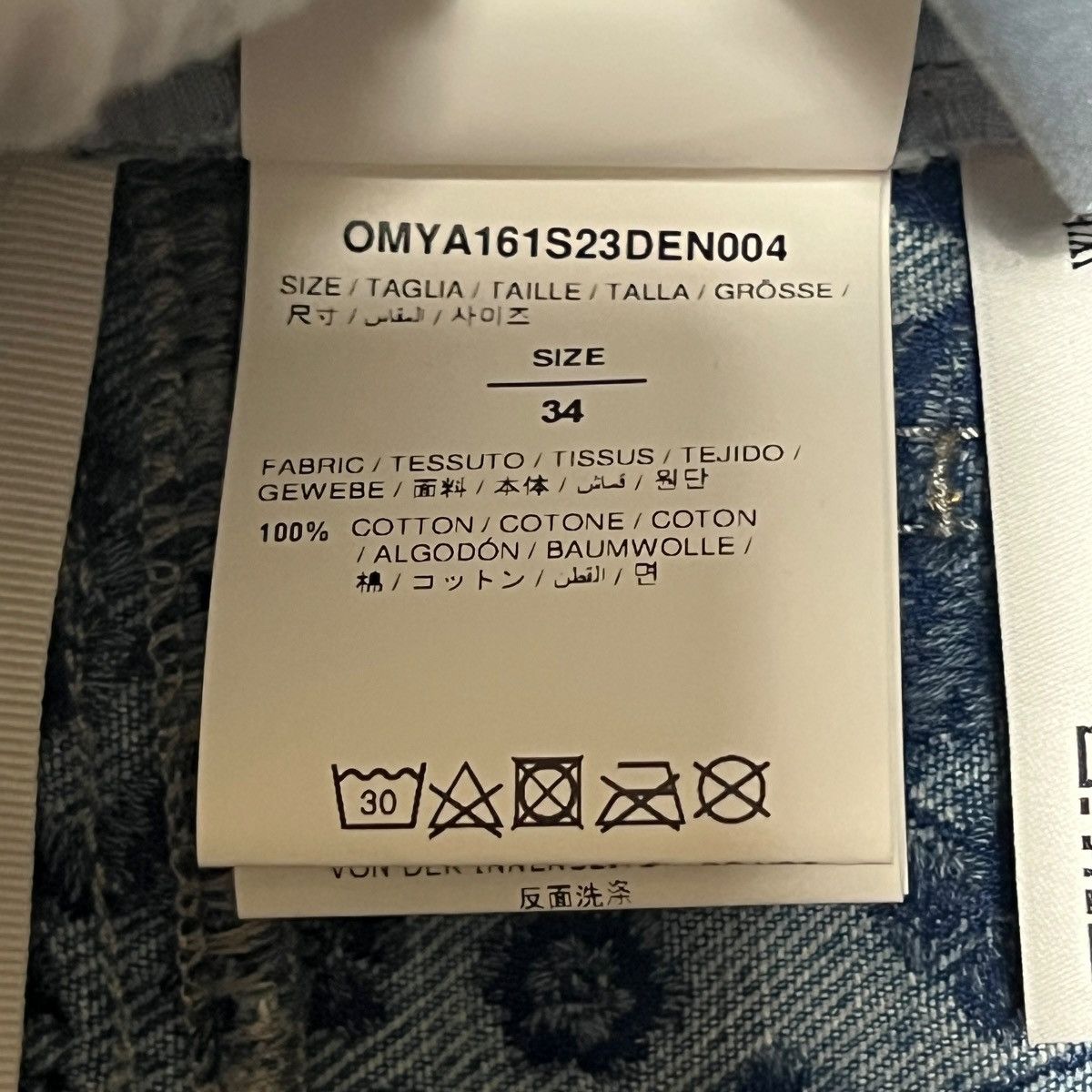 Off-White Off White 23SS Flower Embroidery Carpenter Flare Denim Blue Size US 34 / EU 50 - 6 Thumbnail