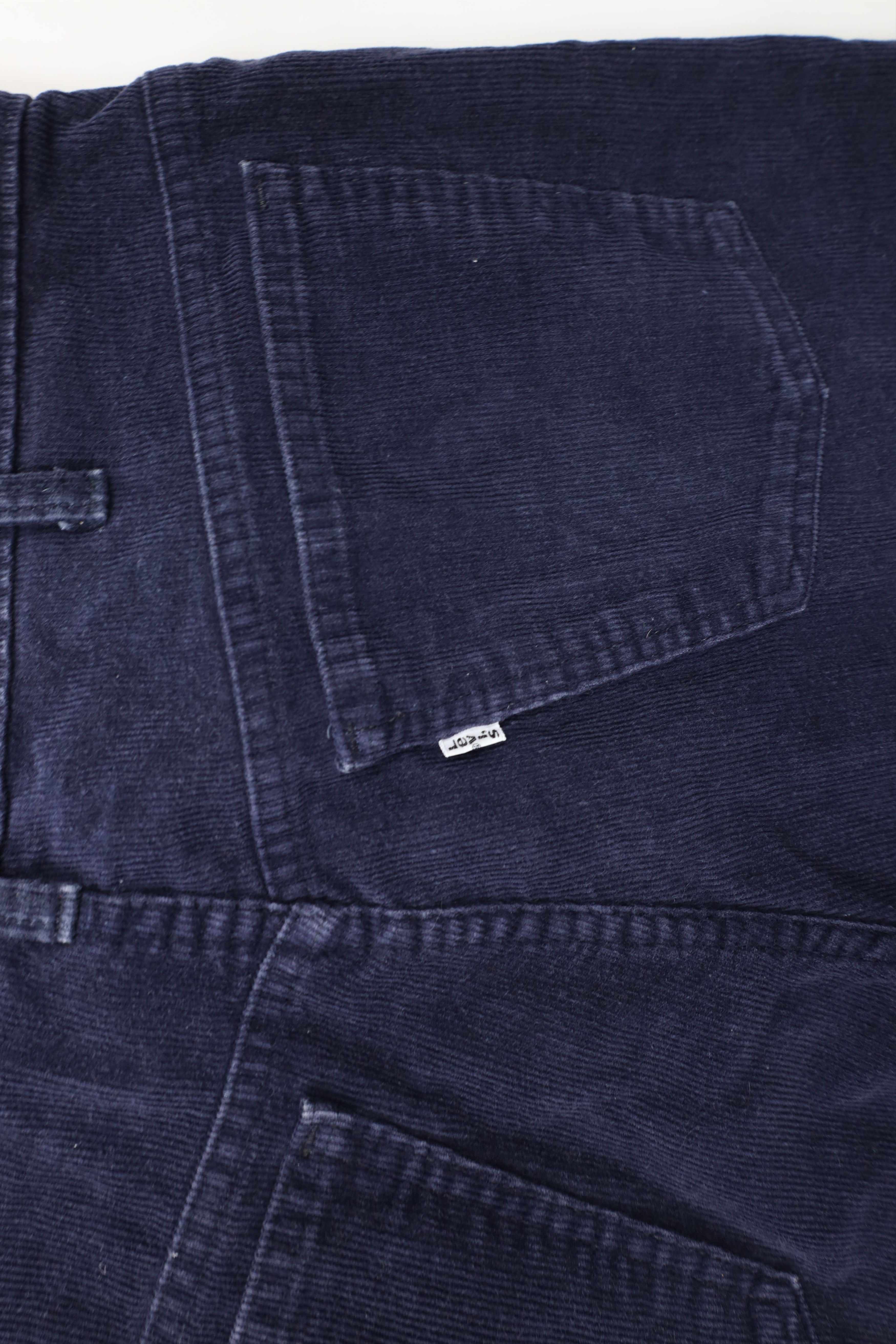 Levi's × Vintage Vintage 80s Levis Flared Corduroy Chino Pants Navy Blue USA Size US 36 / EU 52 - 14 Thumbnail
