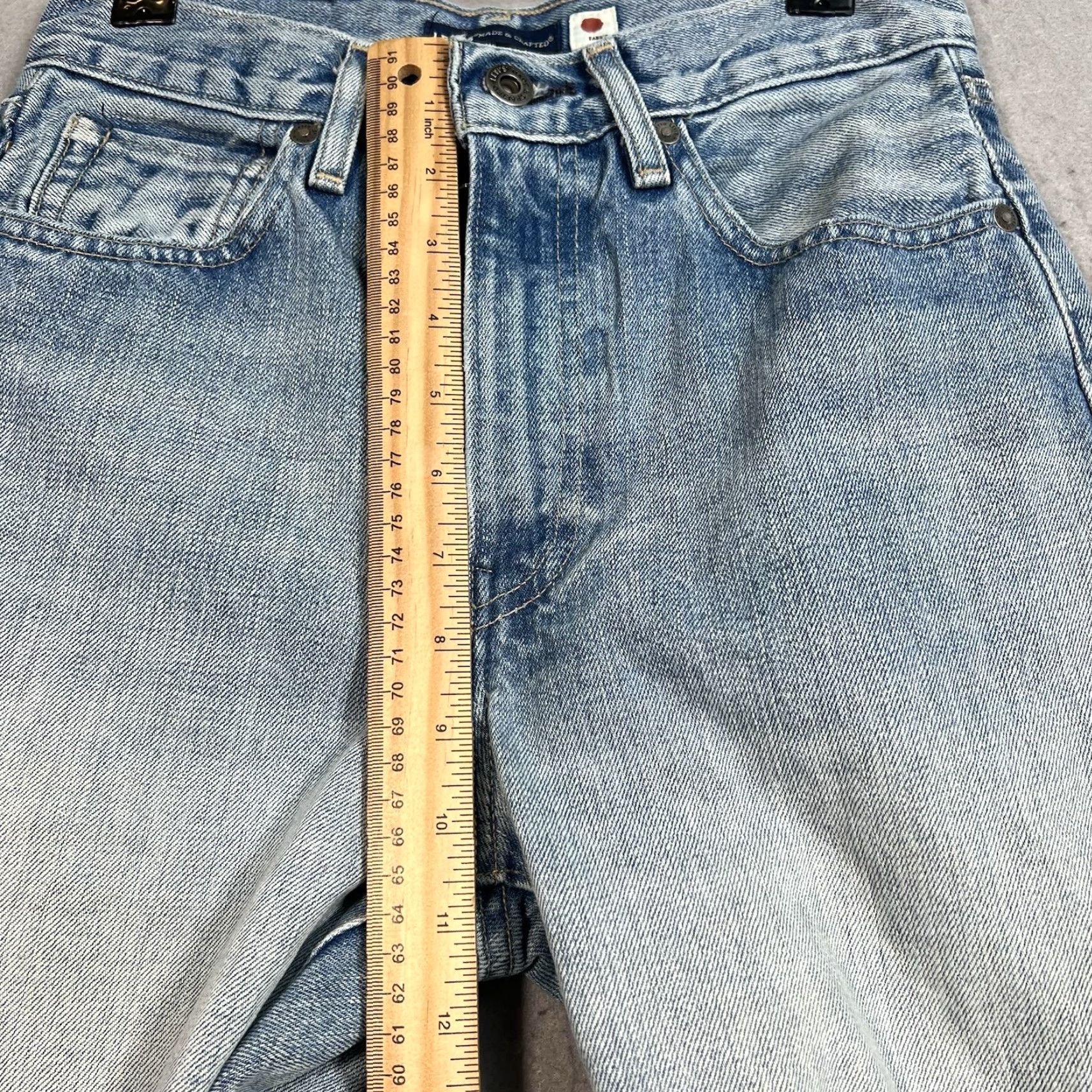 Levi's Vintage Levi's Made & Crafted Women's Straight Fit Jeans Size 6 Blue Denim High Rise 29" Inseam Size 28" / US 6 / IT 42 - 7 Thumbnail