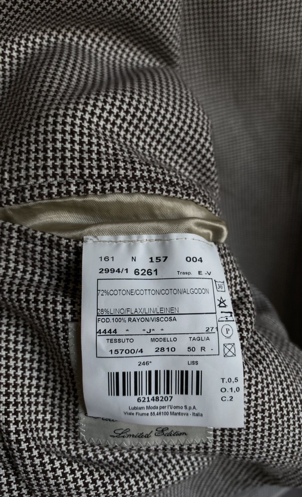 L.B.M. 1911 L.B.M. 1911 Cotton Linen Blazer Jacket Size 50R - 7 Thumbnail