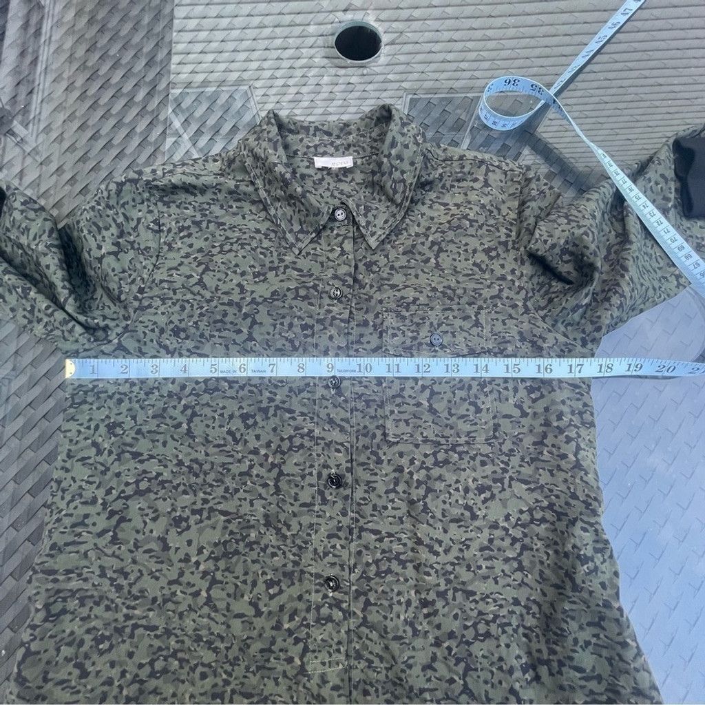 Other ECRU Ronan Shirtdress, Green Camo, long sleeves Sz XS Size XS / US 0-2 / IT 36-38 - 4 Thumbnail