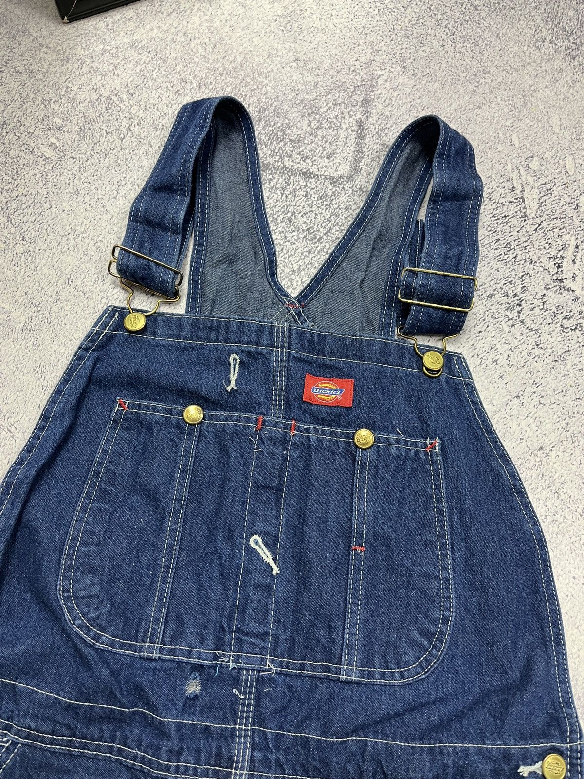 Dickies × Vintage Vintage Dickies Overall Carpenter Denim Jumpsuit Skate Rare Size US 32 / EU 48 - 7 Thumbnail