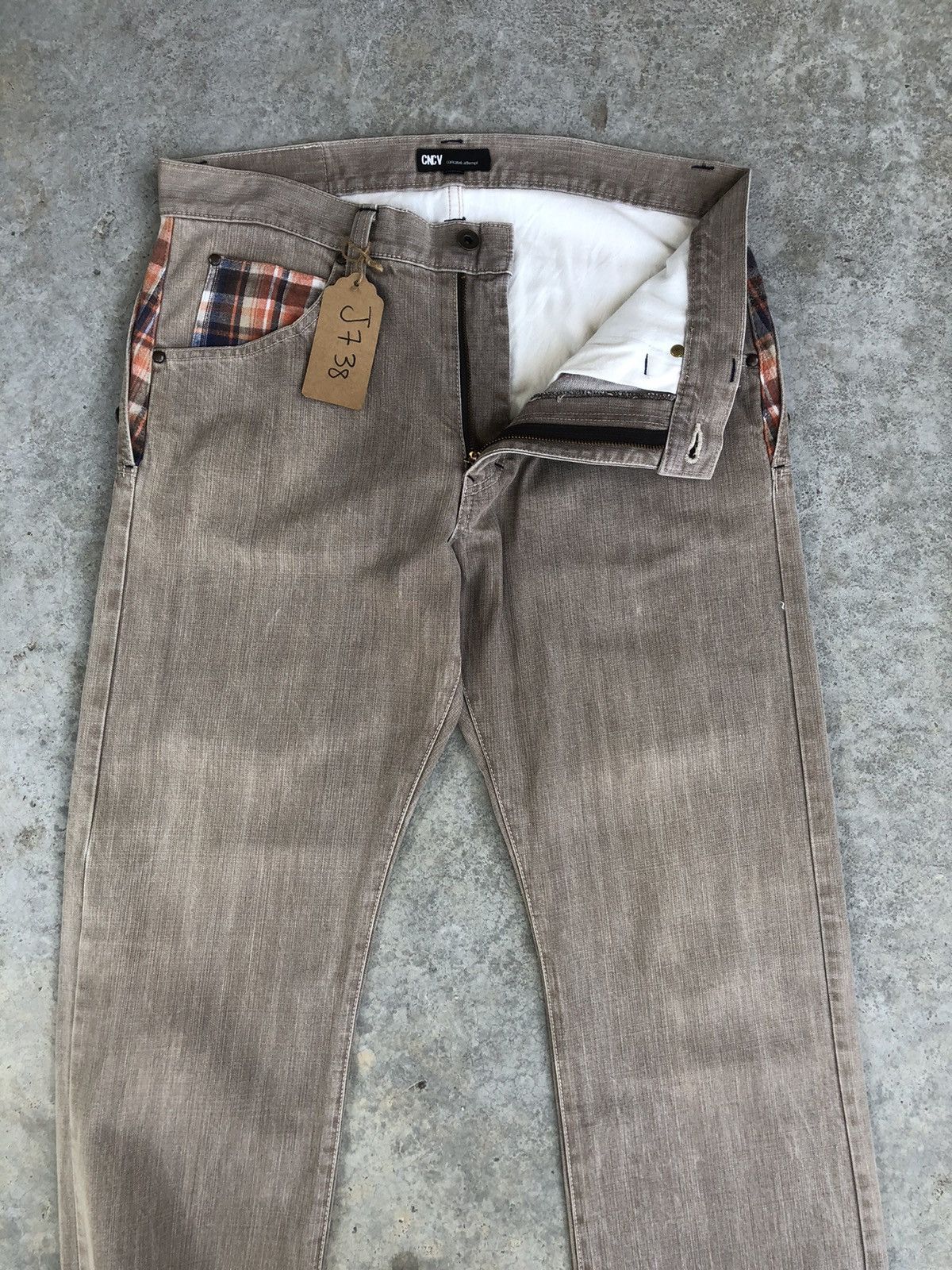 Japanese Brand Japanese Concave attempt Distressed Jeans Size US 33 - 4 Thumbnail