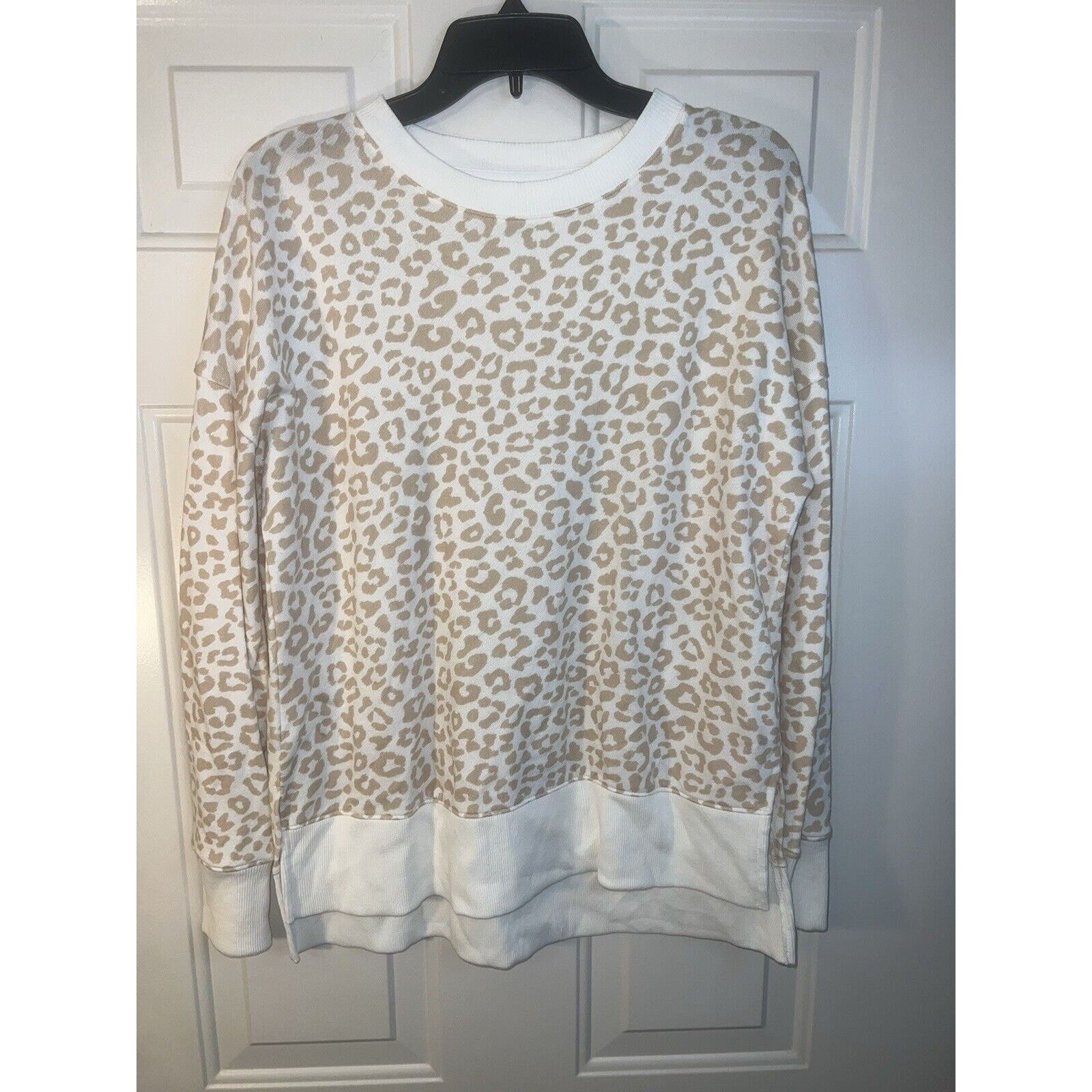 & Other Stories Time And Tru Sweater Womens Small (4–6) Leopard Print Beige Size S / US 4 / IT 40 - 1 Thumbnail
