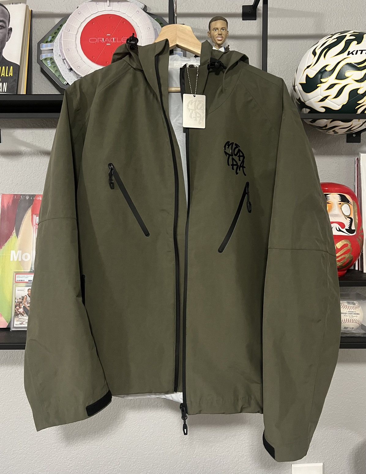 Mertra Mertra Monogram Shell Jacket Olive Green | Grailed