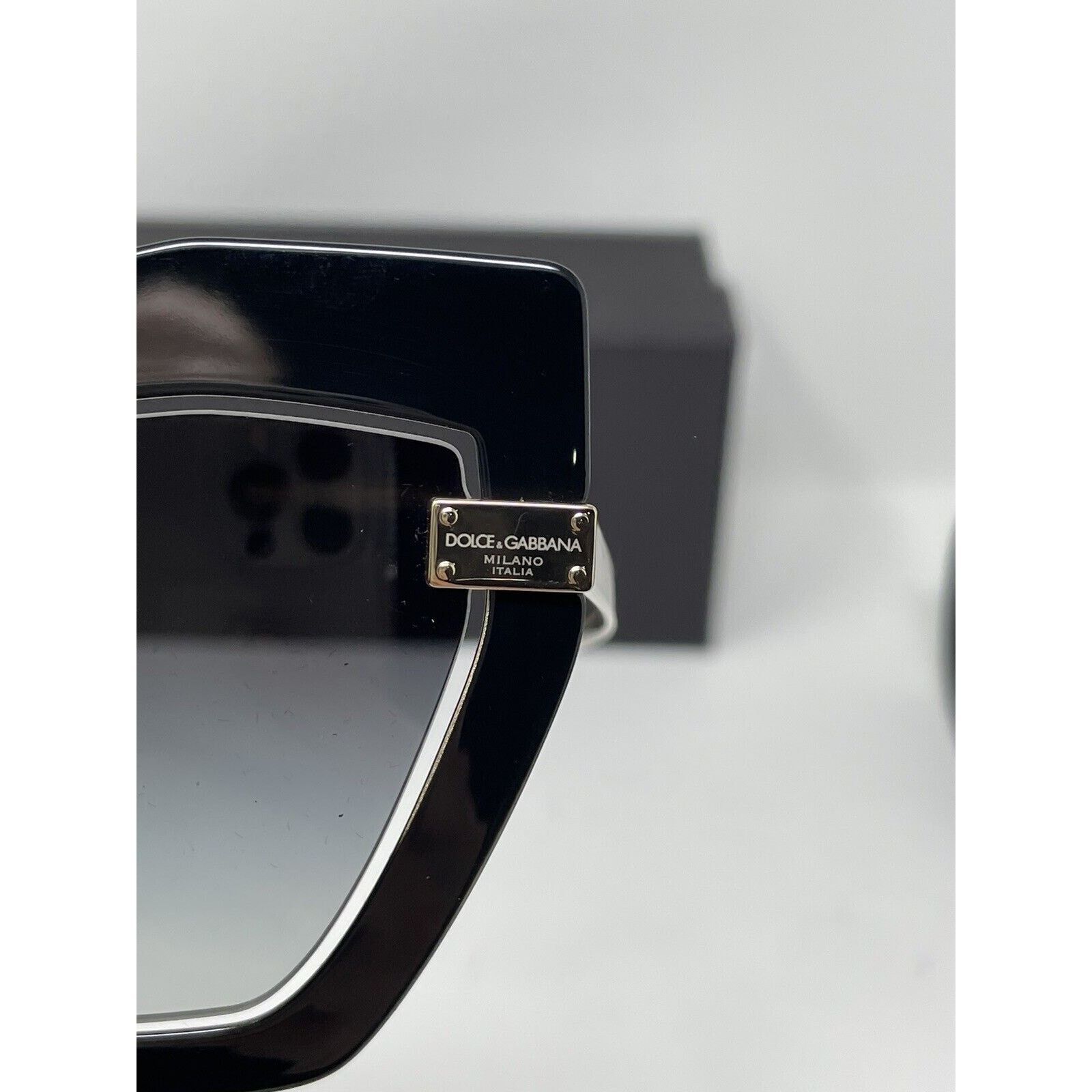 Dolce & Gabbana DOLCE & GABBANA DG2224 Cat Eye Sunglasses | 12688G-GOLD/BLAC Size ONE SIZE - 8 Thumbnail