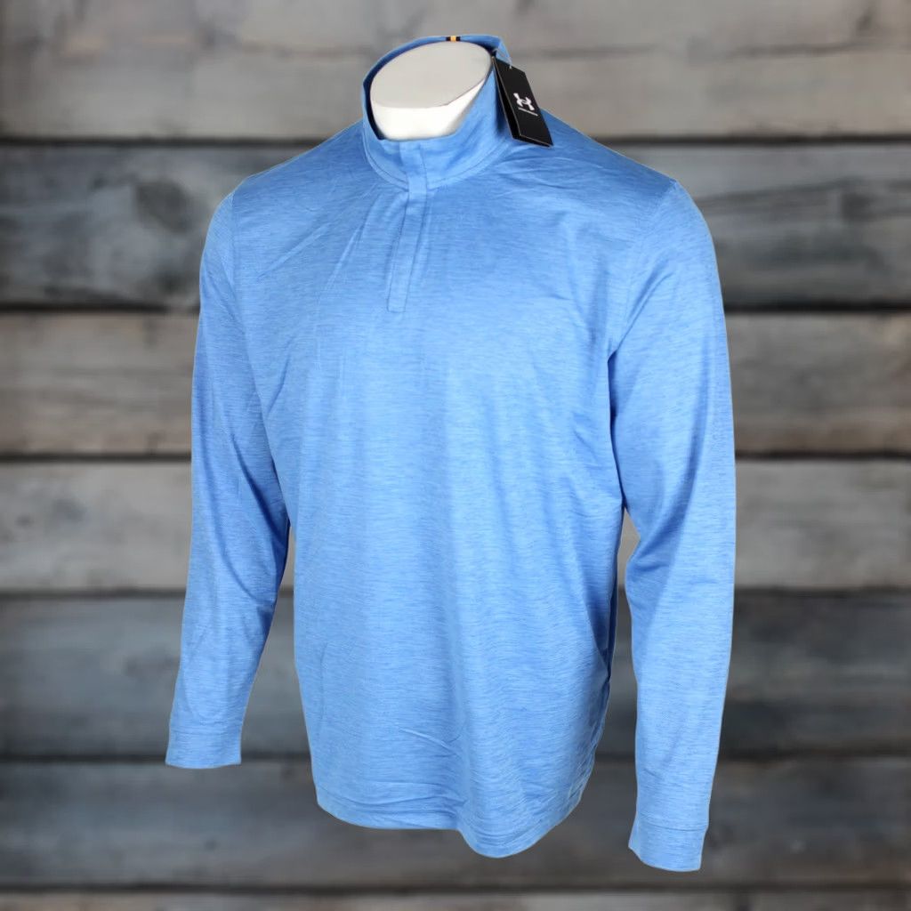 Under Armour Under Armour Men's Playoff 3.0 1/4 Zip Pullover XL Blue Heather UM1220 UPF 50+ Size US XL / EU 56 / 4 - 1 Thumbnail