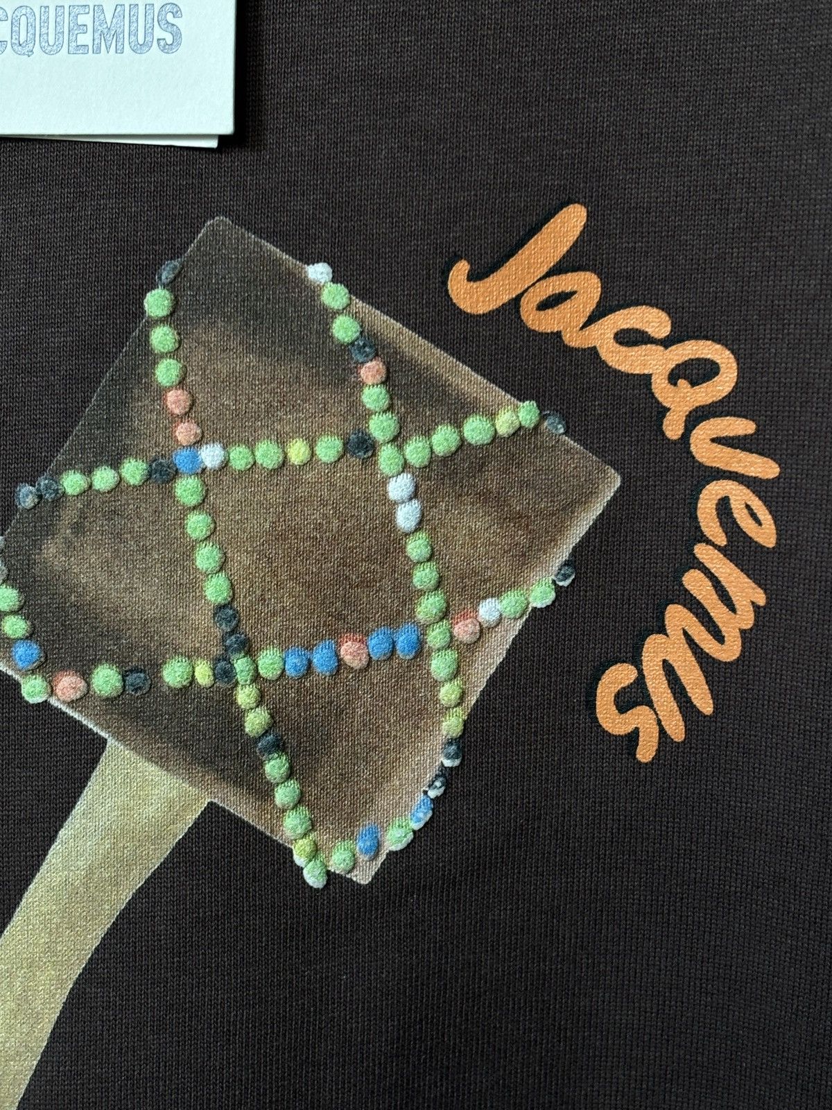 Jacquemus | Maraca Print Mocha Brown Logo Graphic Tee, Men's (Size Xxl) — image 4 of 6