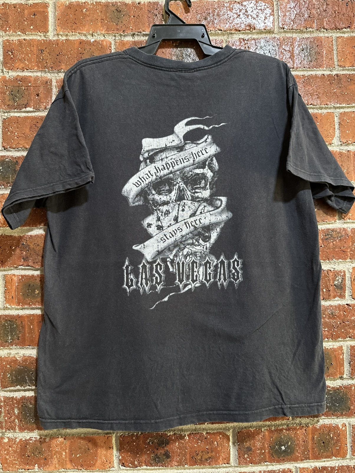 Jerzees Vintage Las Vegas What Happens In Vegas Faded Tee Size US L / EU 52-54 / 3 - 1 Thumbnail