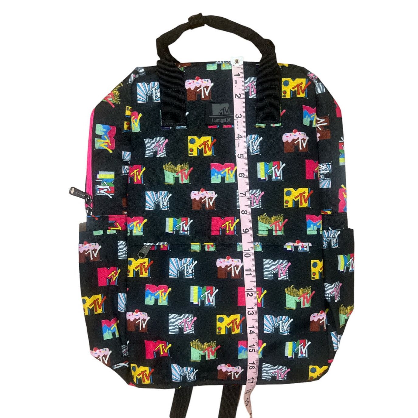 Other New Retro Loungefly MTV Logo Backpack Nylon NWT - Authentic Size ONE SIZE - 7 Thumbnail
