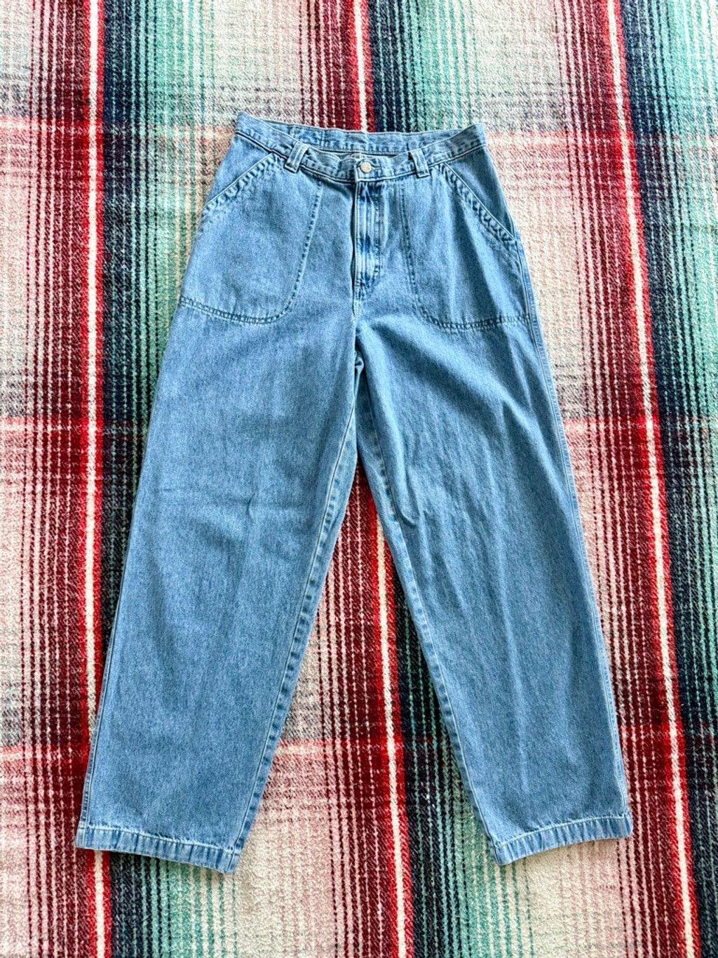 Lee 00s Lee Riveted Denim Fatigues 32x31.5 Size 32" / US 10 / IT 46 - 1 Thumbnail