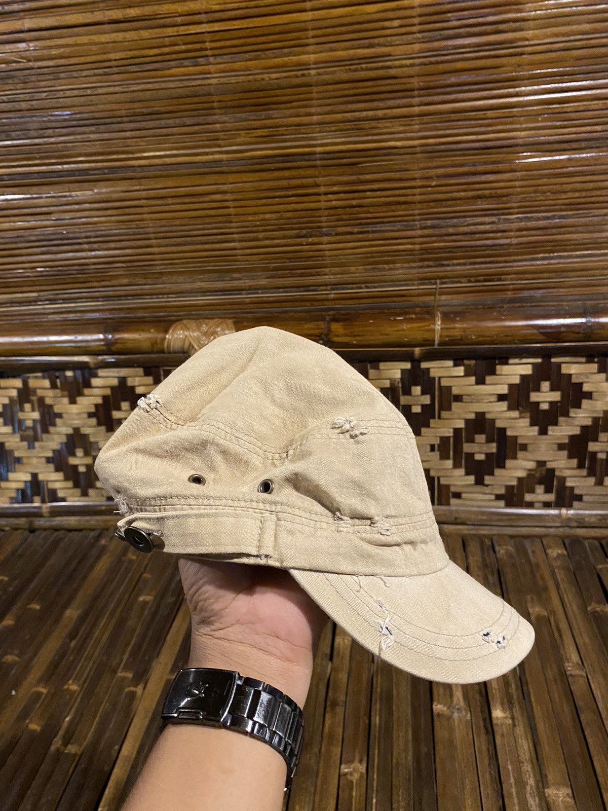 Vintage 2000s cadet hat distressed blink punk y2k style Size ONE SIZE - 5 Thumbnail