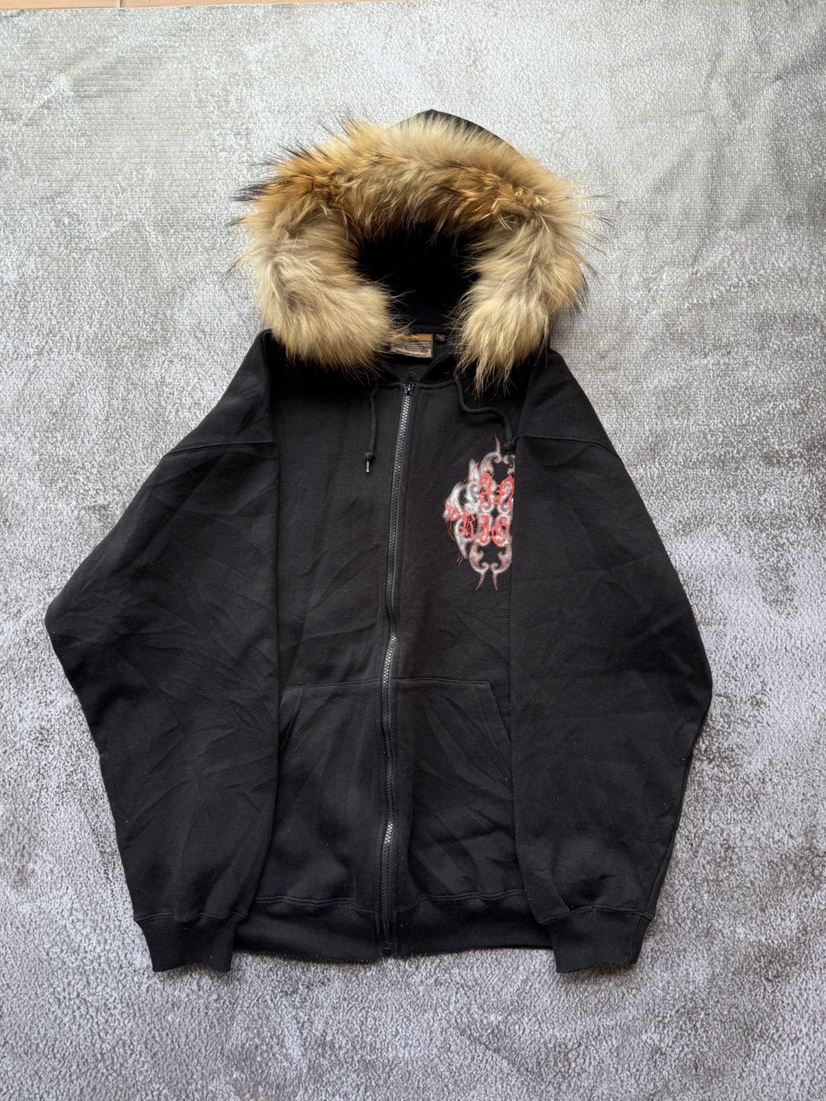 Japanese Brand Japanese fur hoodie ifsixwasnine style Size US L / EU 52-54 / 3 - 7 Thumbnail