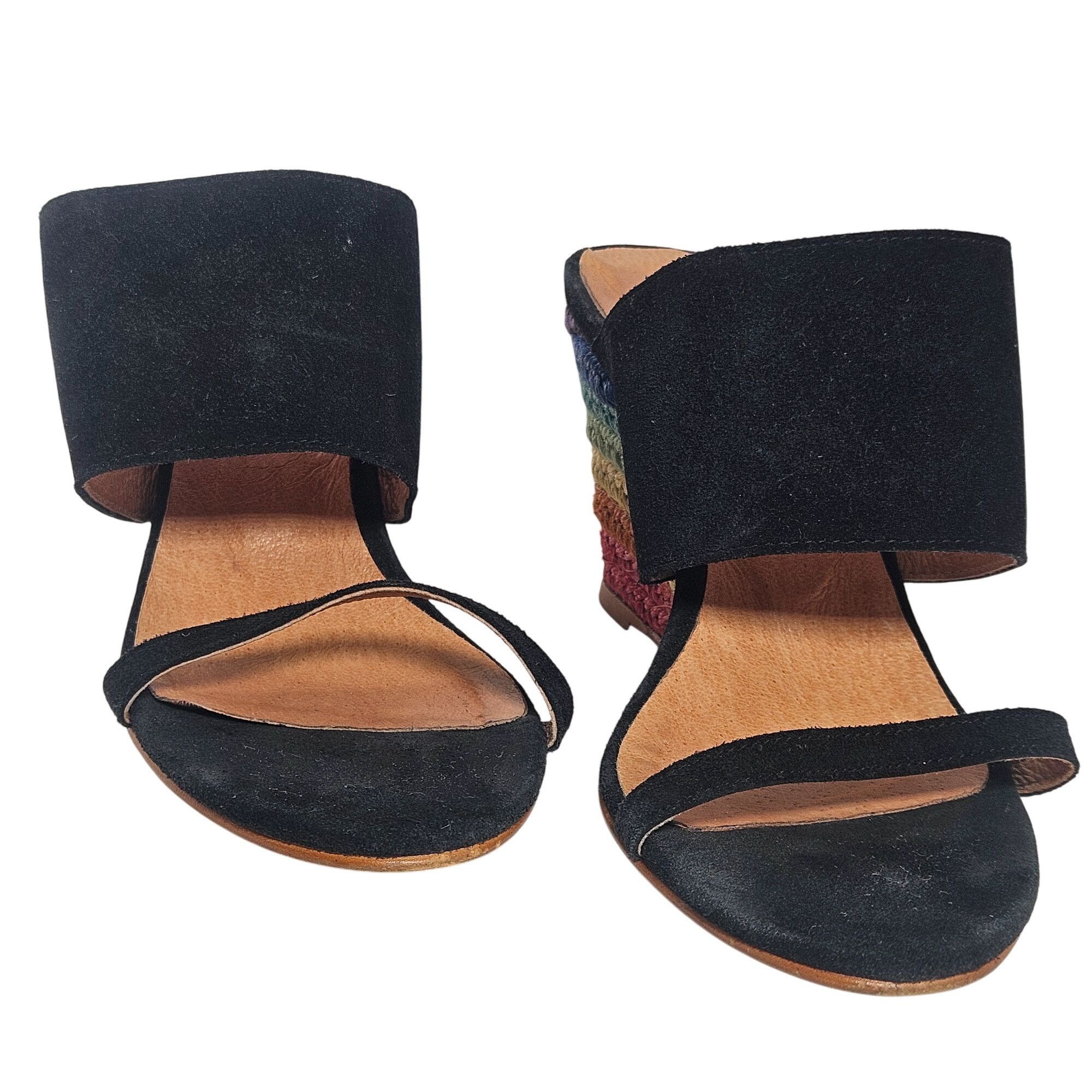 Free People Free People Black Women Espadrille Sandal 7.5 Rainbow Boho F Size US 7.5 / IT 37.5 - 4 Thumbnail