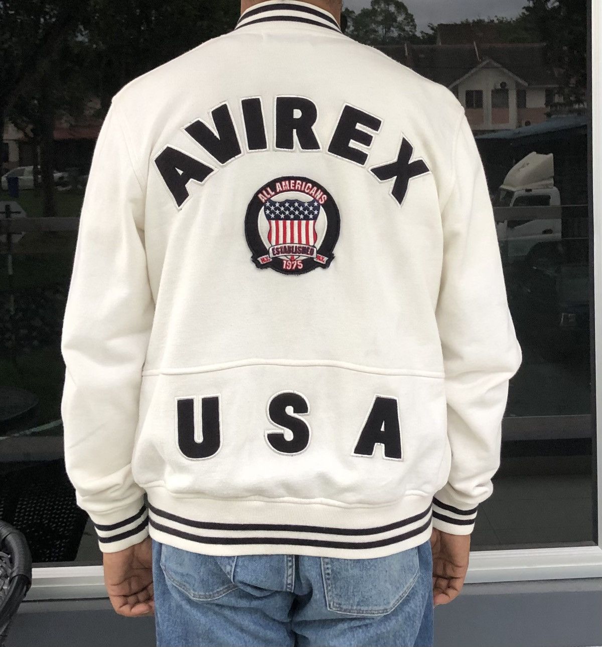 Avirex AVIREX U.S.A Sport Baseball Cotton Button Snap Jacket Size US L / EU 52-54 / 3 - 1 Thumbnail