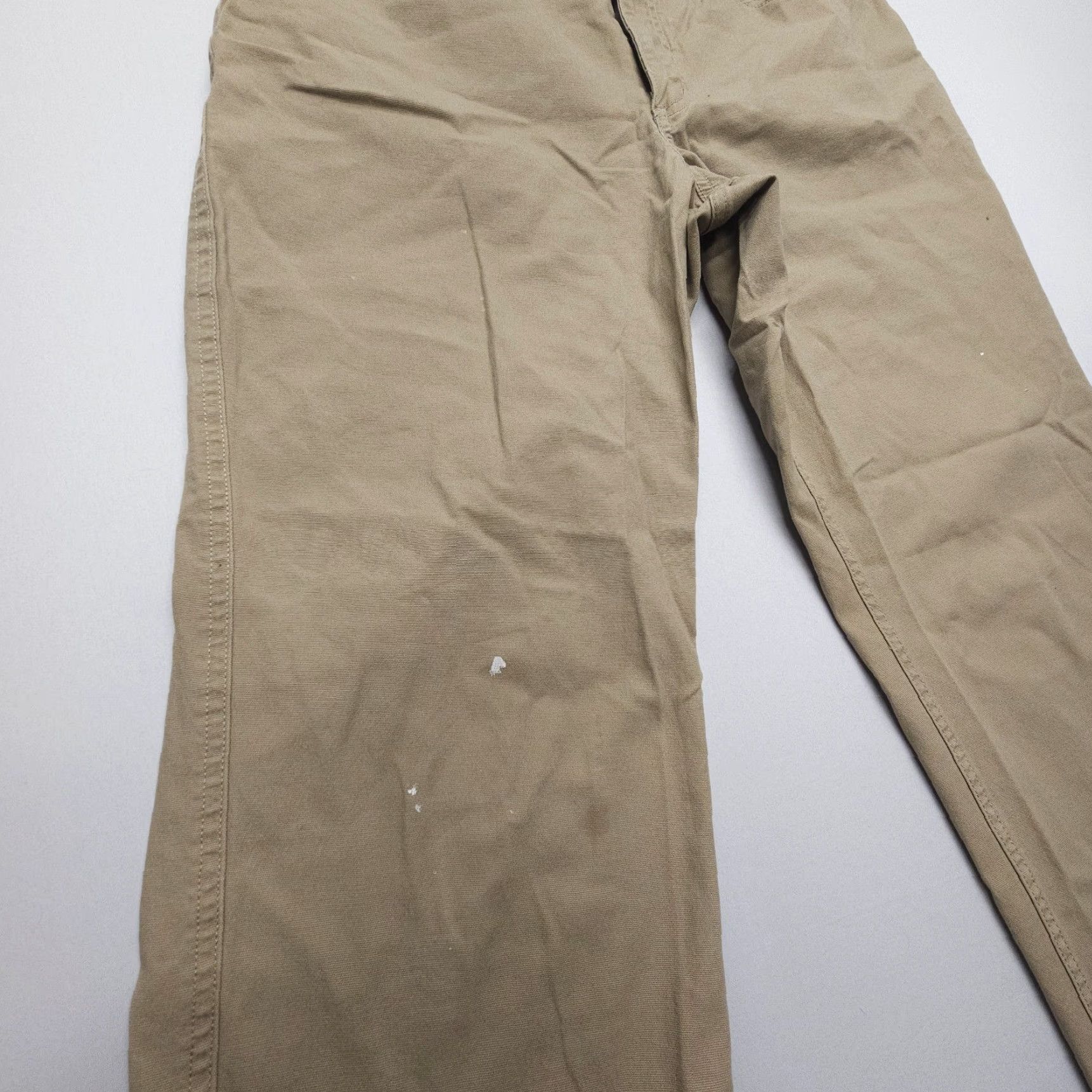 Vintage Duluth DuluthFlex Fire Hose Work Pants Womens 10 x 31 Tan Chino Stretch Pockets Casual, Workwear Modern Regular Size 10 Beige/Khaki Womens Size 32" / US 10 / IT 46 - 5 Thumbnail