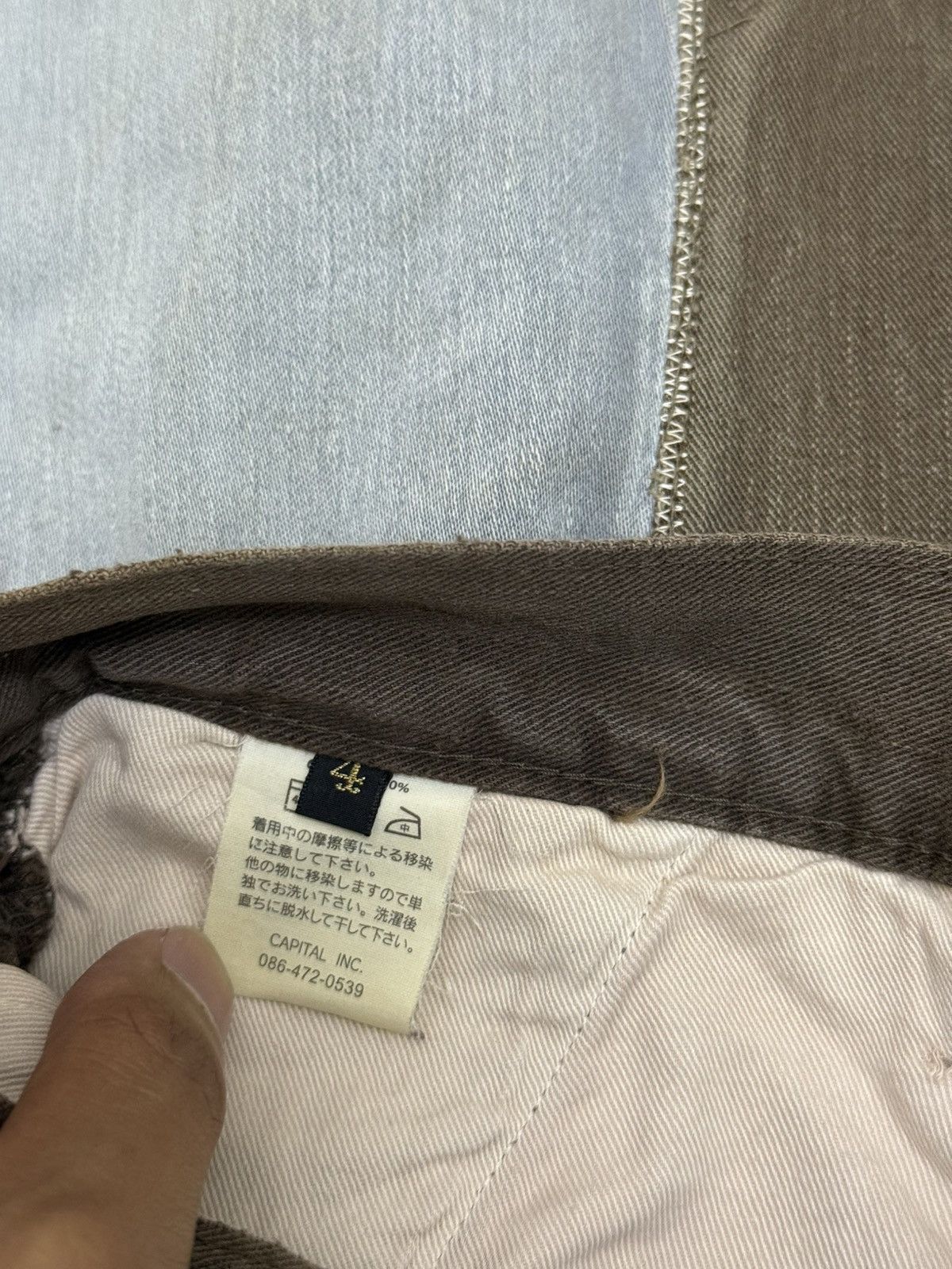 Kapital Kapital Katsuragi Port Sashiko Baggy Sun Faded Pants Size US 34 / EU 50 - 12 Thumbnail