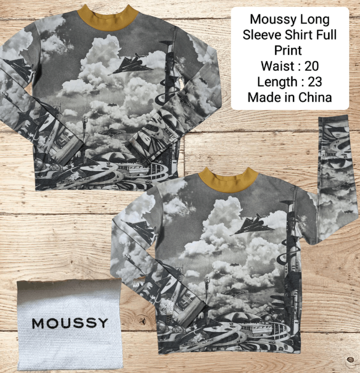 Japanese Brand × MOUSSY Moussy Full Print Art Size ONE SIZE - 1 Thumbnail