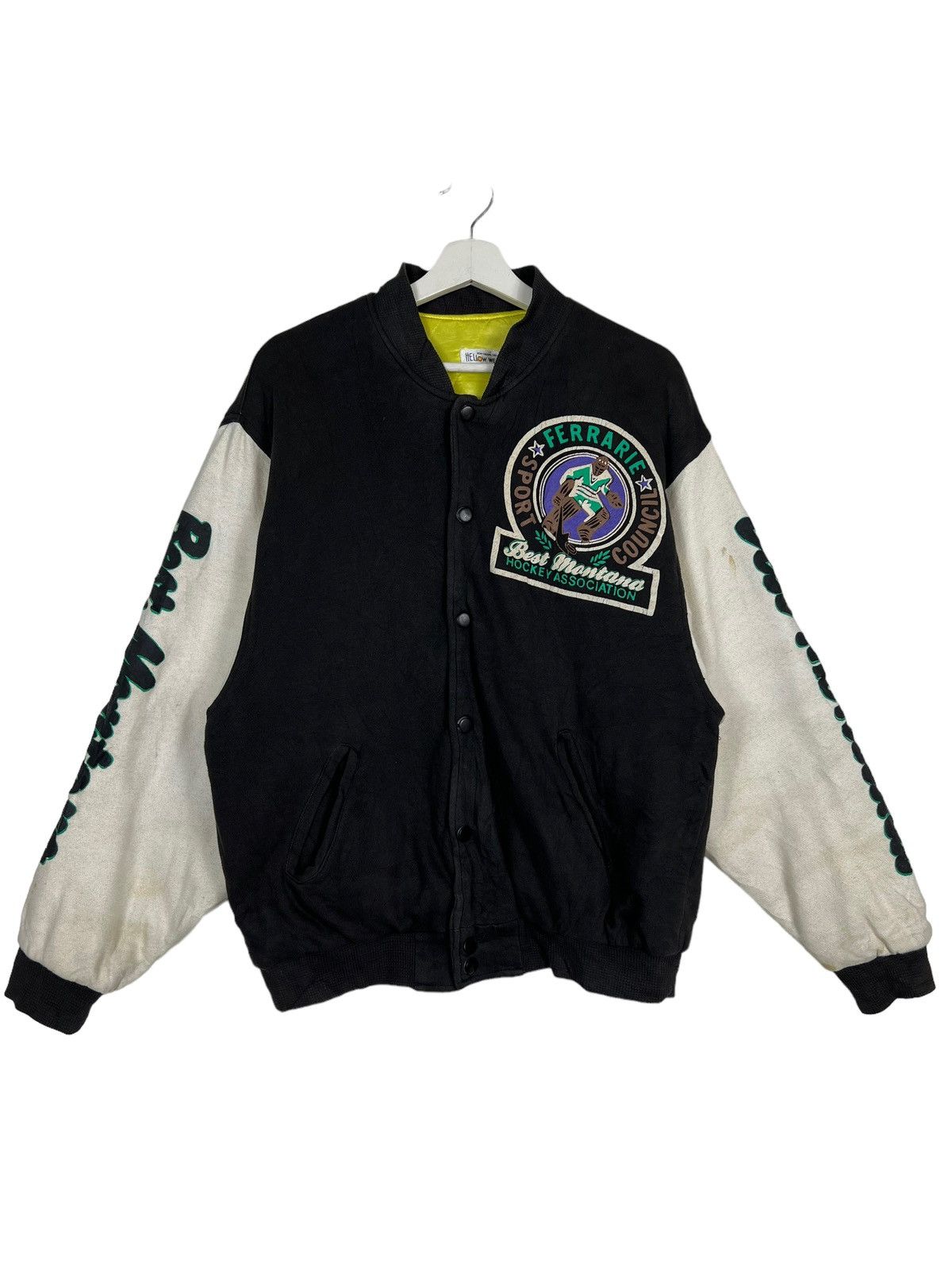 Japanese Brand 🔥 VINTAGE HOCKEY BOMBER VARSITY BOMBER JACKET Size US M / EU 48-50 / 2 - 1 Thumbnail