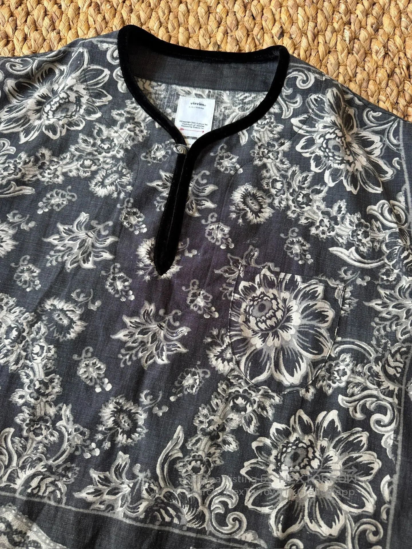 Visvim VISVIM Wildflower Tunic Shirt Black. Size M / US 6-8 / IT 42-44 - 2 Thumbnail