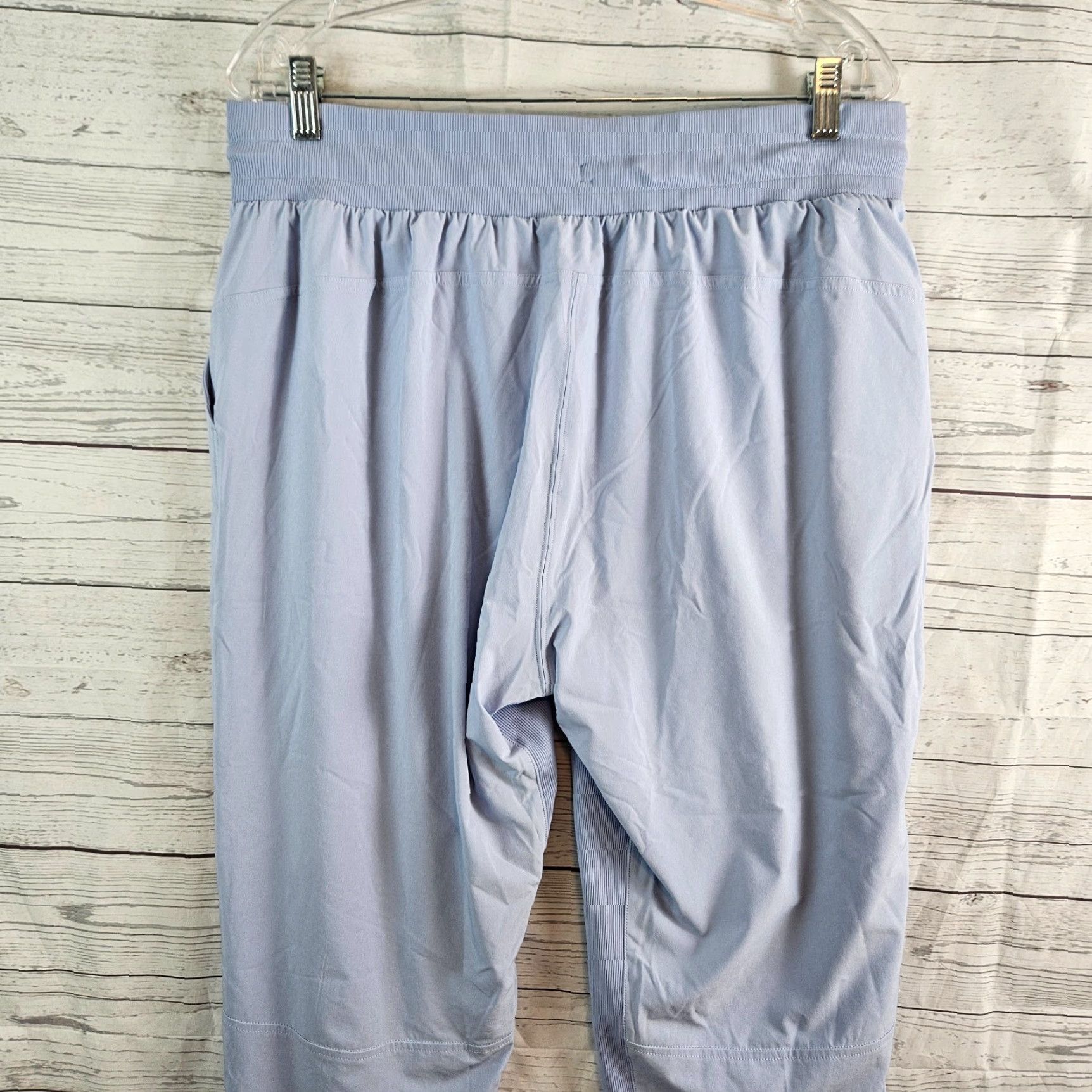 Lululemon Lululemon Womens Beyond The Studio Crop Pants Sz 12 Blue High Rise Drawstring Cropped Activewear Pants Women 12 Blue Athleisure Size 34" / US 12 / IT 48 - 4 Thumbnail