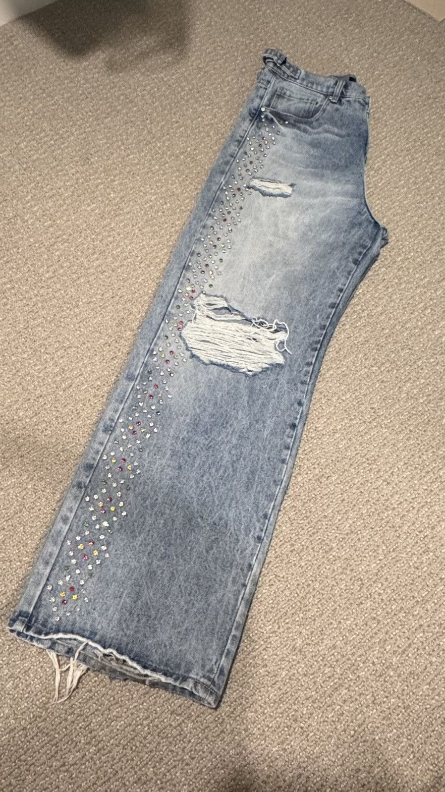 HMDD HAPPY MEMORIES DON’T DIE CRYSTAL JEANS Size US 34 / EU 50 - 5 Thumbnail