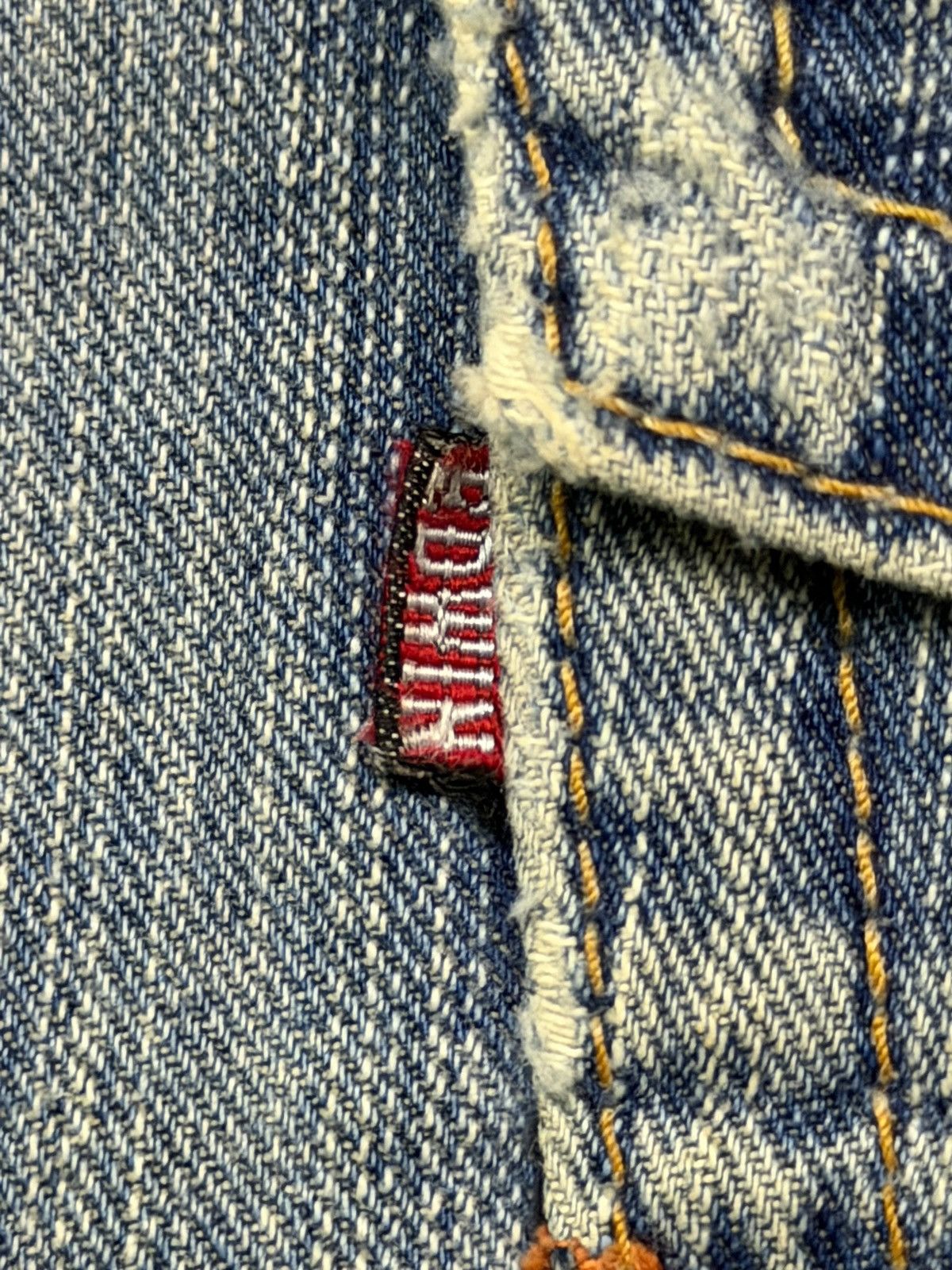 Edwin Vintage Edwin 401 XVS Y2K Buckle Back Vintage Wash Denim W36 Size US 36 / EU 52 - 11 Thumbnail