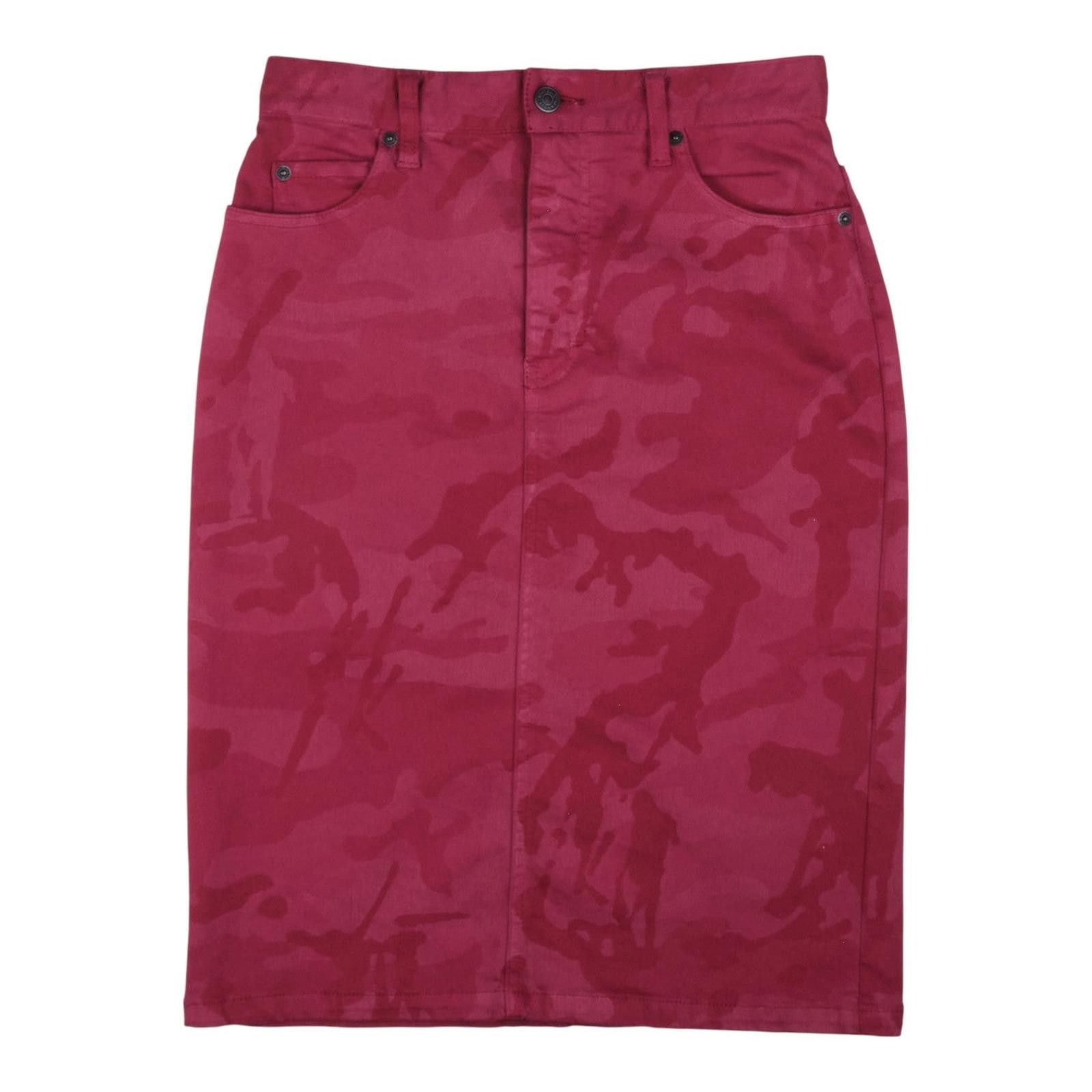 Hysteric Glamour Hysteric Glamour Pink Camo Denim Skirt Size 32" / US 10 / IT 46 - 1 Thumbnail