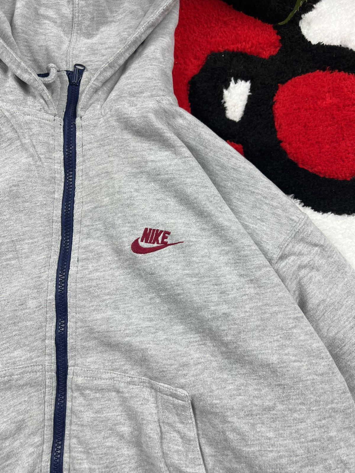 Vintage Vintage Nike Big Logo Oversized Reversible Nylon 90s Jacket Size US S / EU 44-46 / 1 - 5 Thumbnail