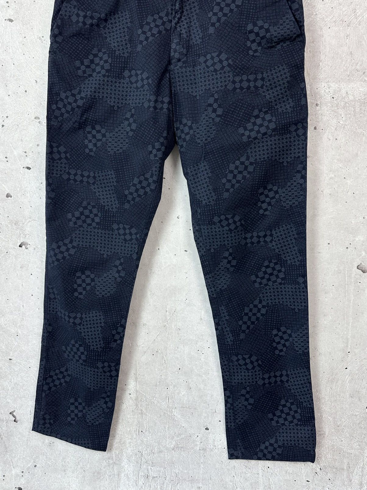 Scotch & Soda Scotch & Soda Printed Cotton Navy Straight Men’s Pants Size US 32 / EU 48 - 3 Thumbnail