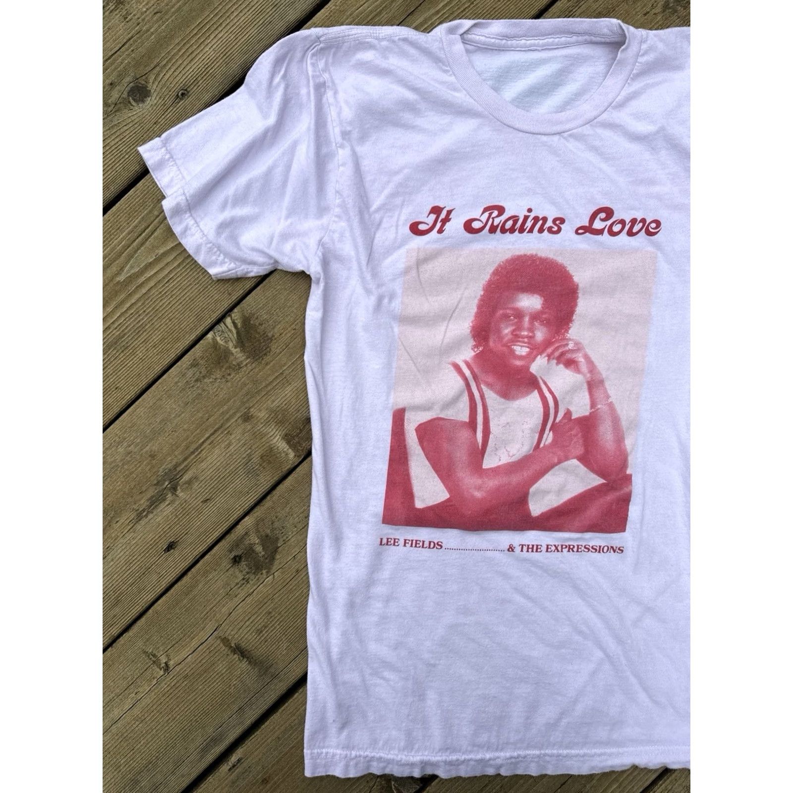 Lee Lee Fields It Rains Love Tour T Shirt Soul Funk Band White S Mens Size US S / EU 44-46 / 1 - 2 Thumbnail